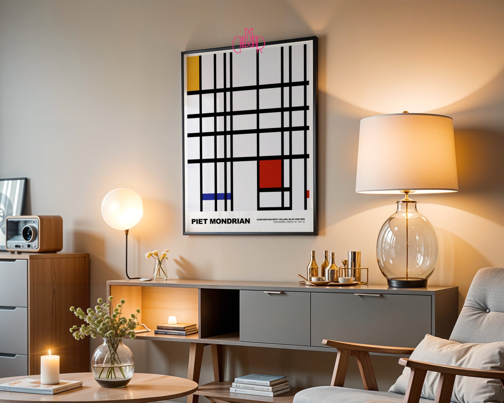 Rytm Linii: Linear Symphony – Mondrian, Tate Modern Grid Composition