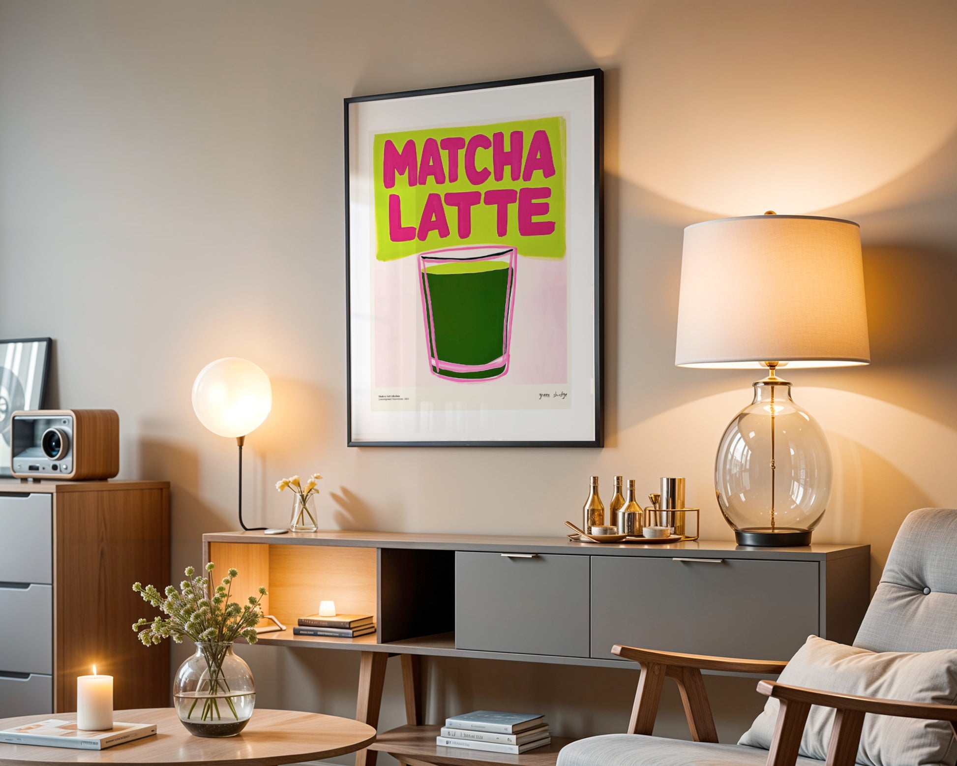 “Matcha Latte” Poster – Energy Boost for Your Interior!