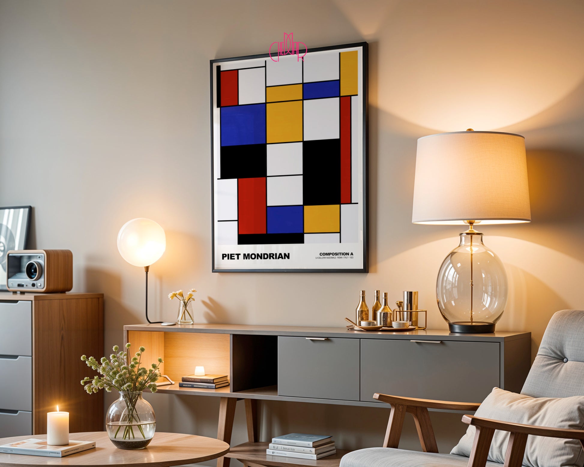 Architektura Koloru: Grid Logic – Mondrian, De Stijl Geometric Composition