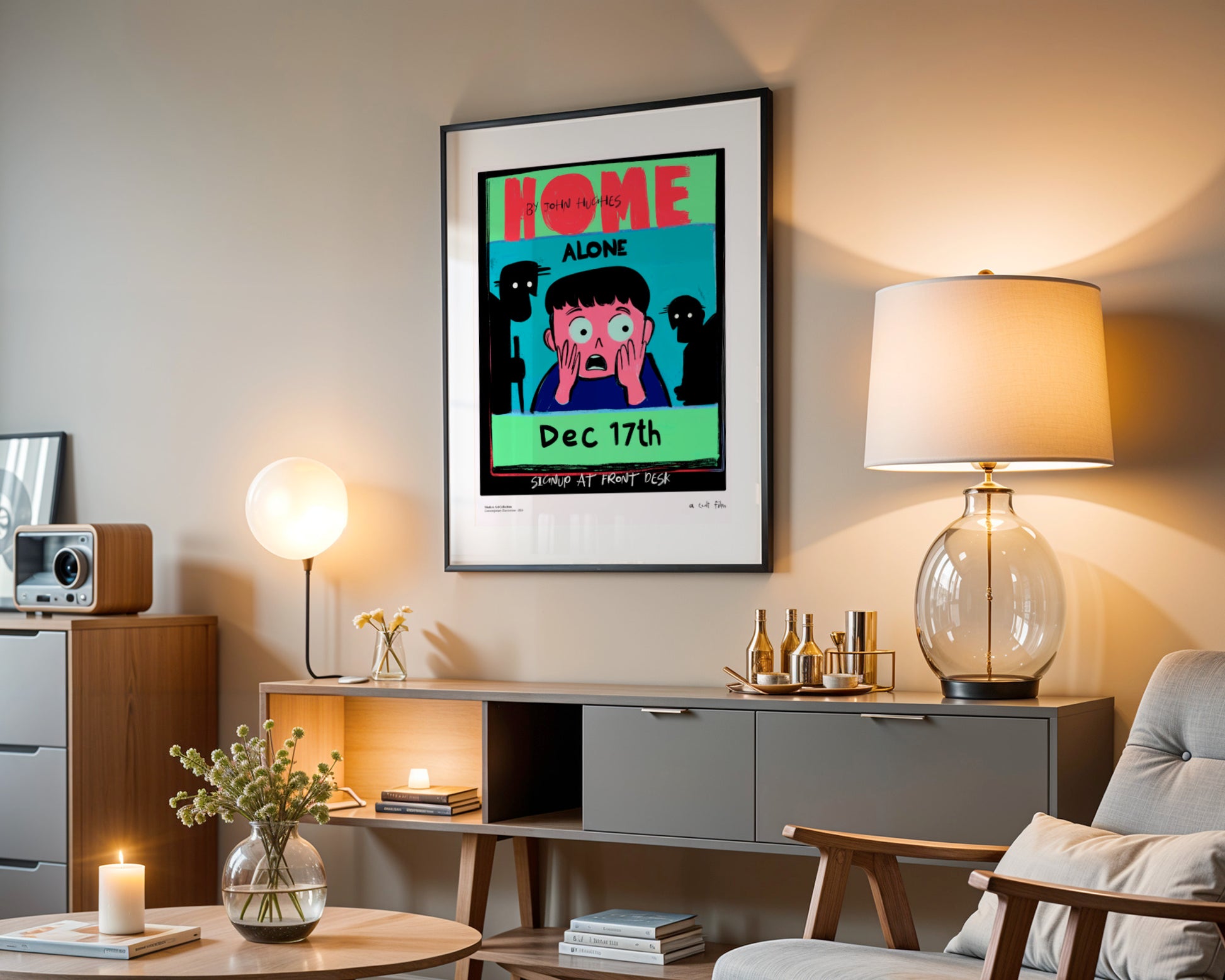"Home Alone" Poster – A Cult Story with a Modern Twist!