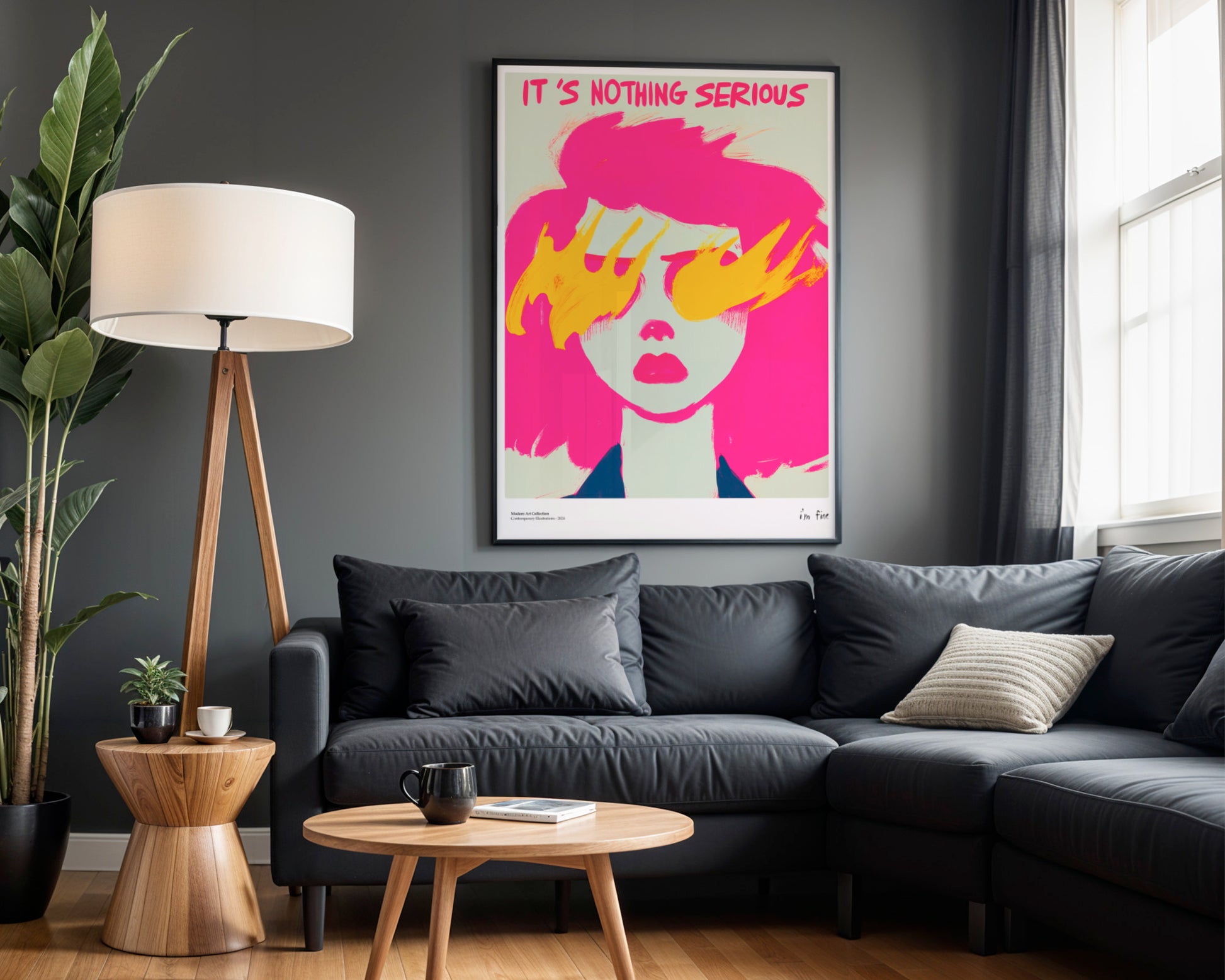 It’s Nothing Serious, I’m Fine poster, modernism, contemporary art