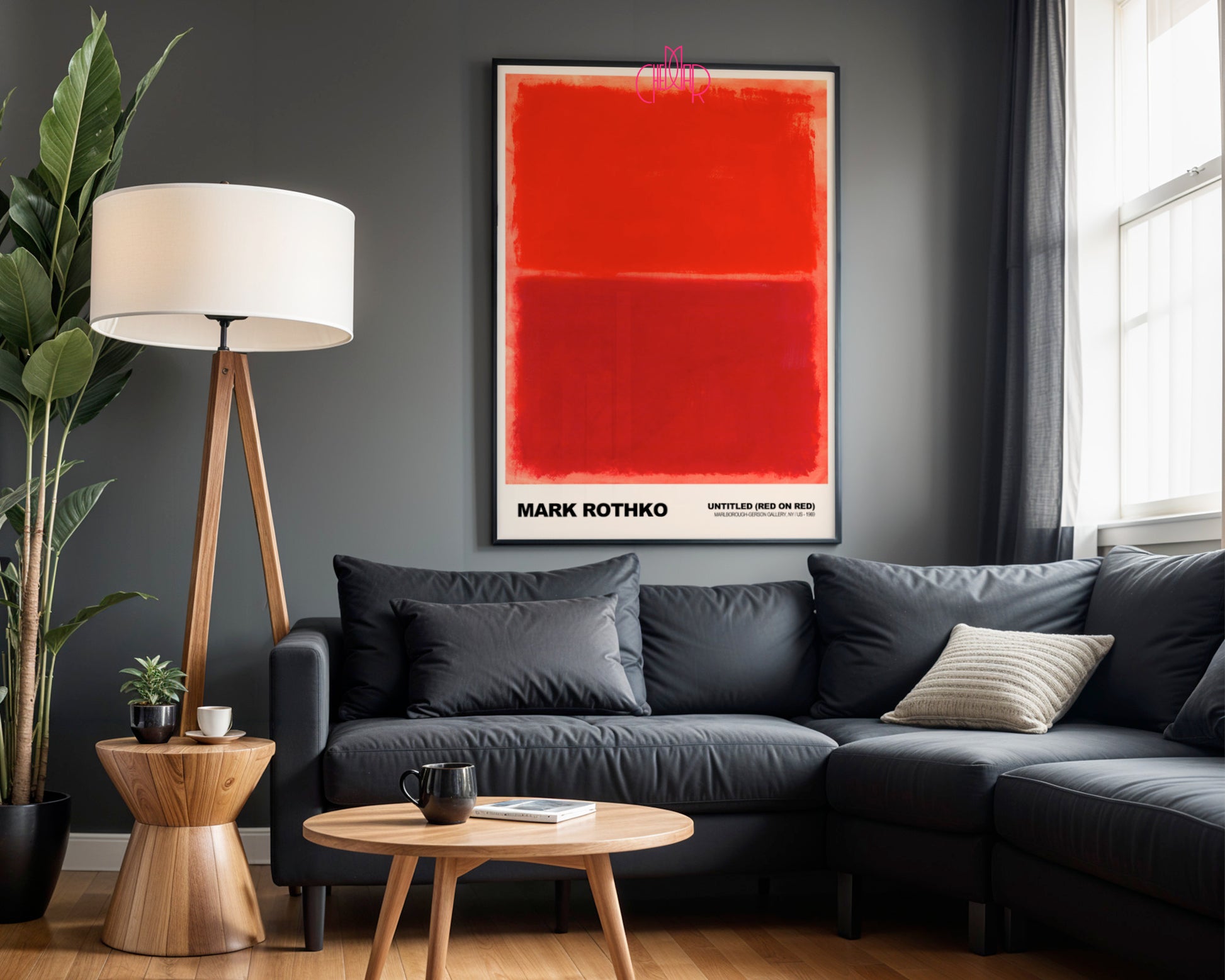 Płonąca Abstrakcja: Crimson Resonance – Mark Rothko, Untitled (Red on Red)