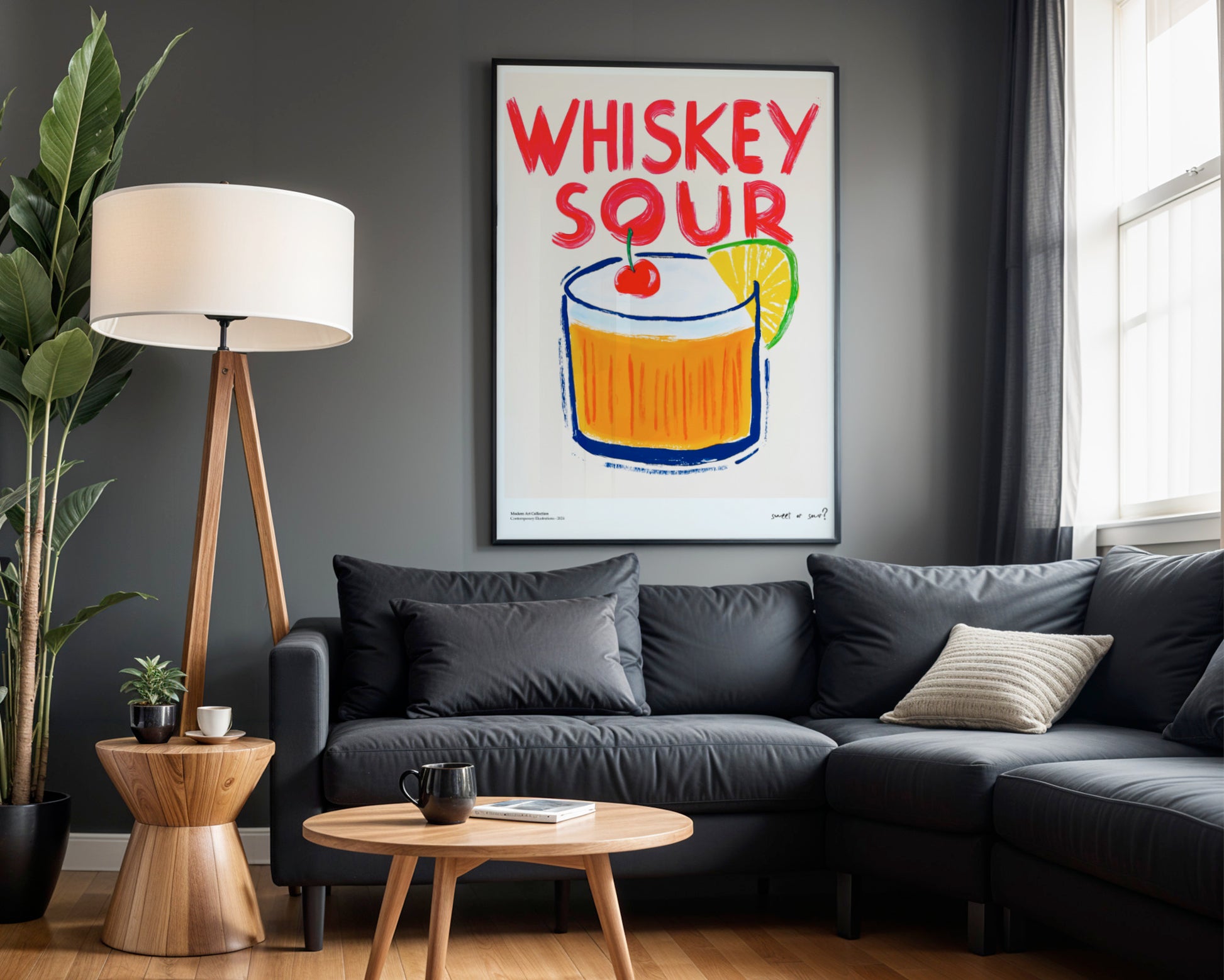 “Whiskey Sour” poster – A classic with a fun twist!