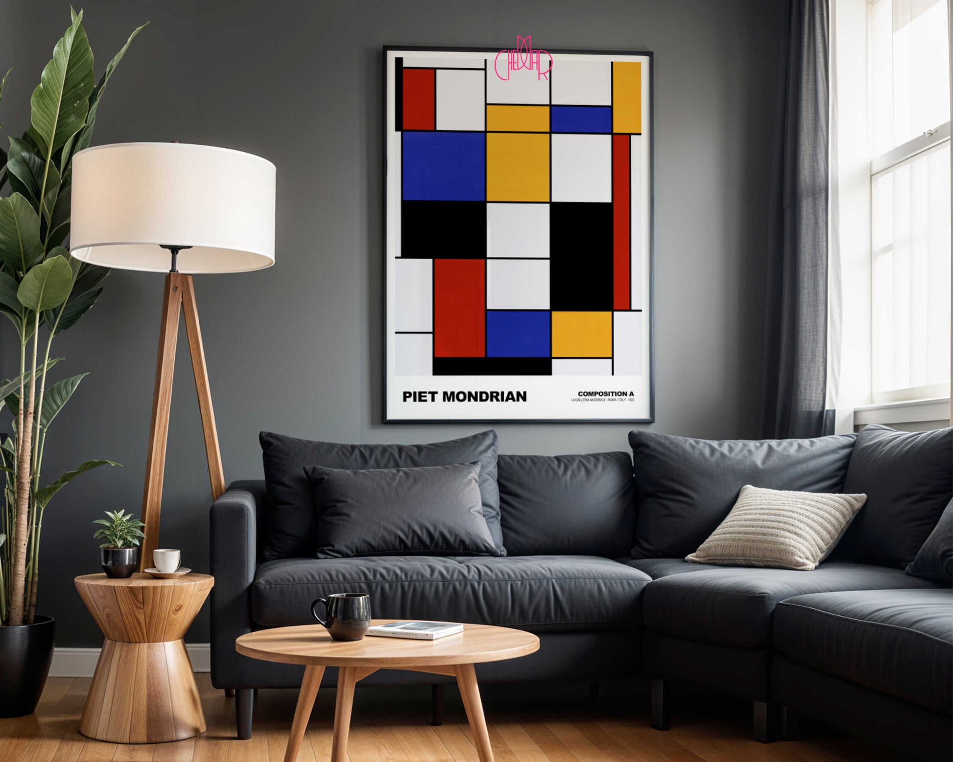 Architektura Koloru: Grid Logic – Mondrian, De Stijl Geometric Composition