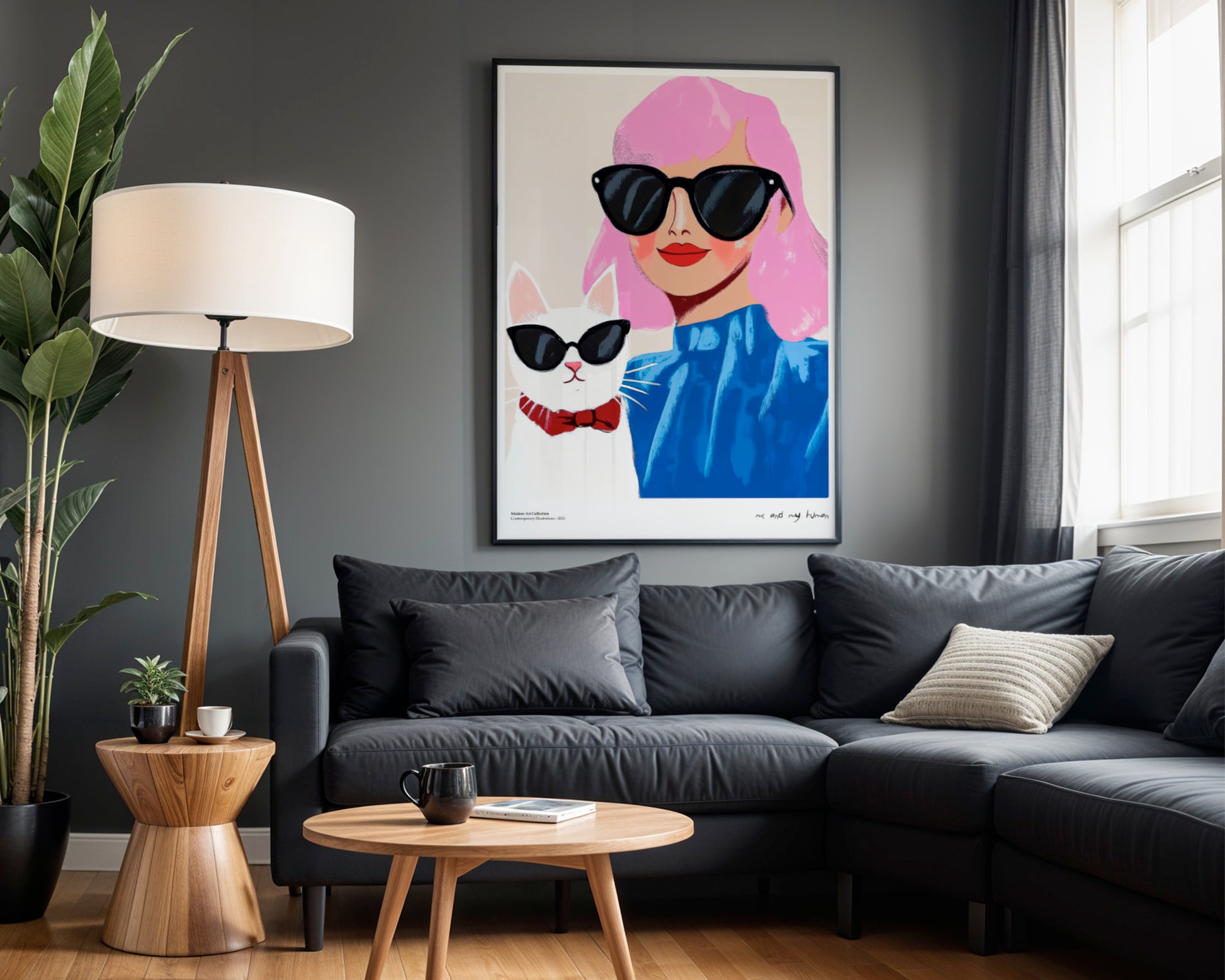 “Me and My Human” Poster – A stylish duo that will steal your heart!