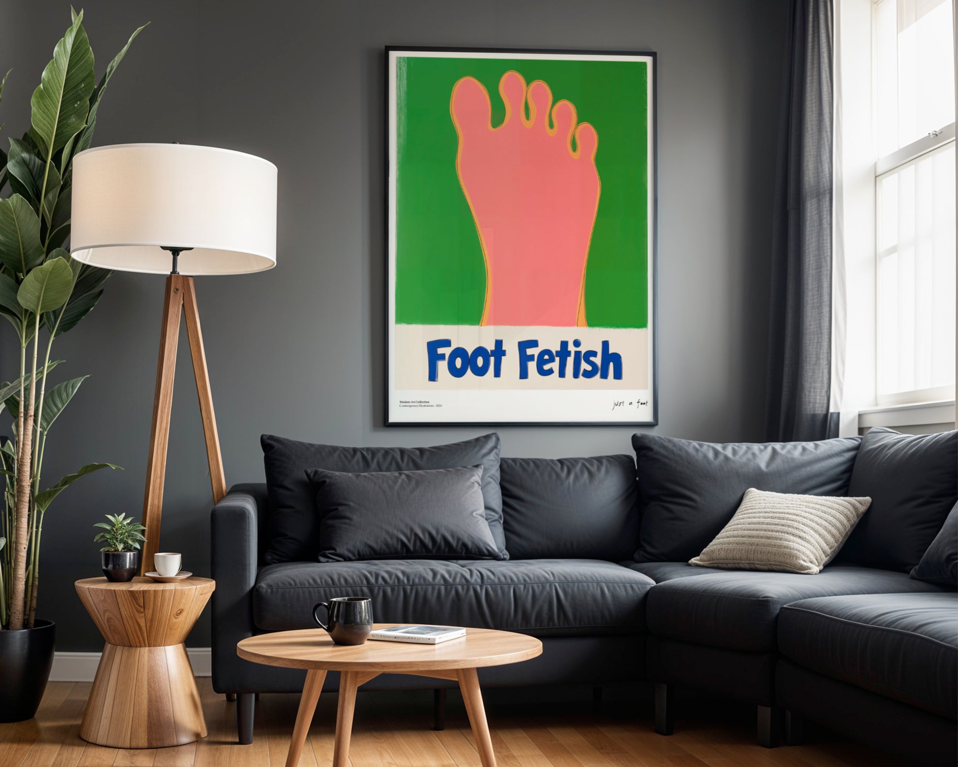 "Foot Fetish" Poster – A Bold Accent for Curio Collectors!
