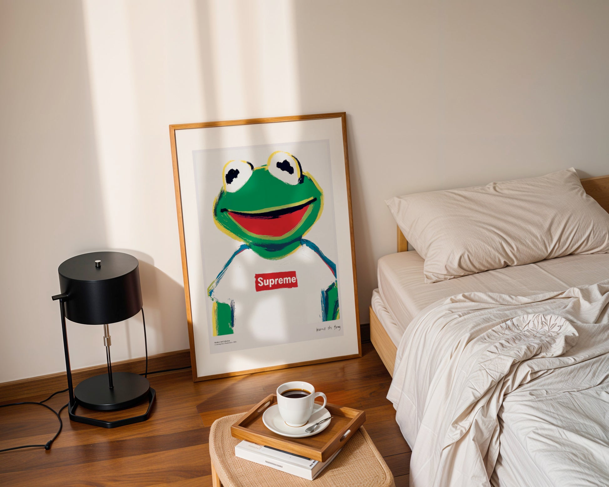 Kermit the Frog poster, Supreme Streetwear, modernism, contemporary art