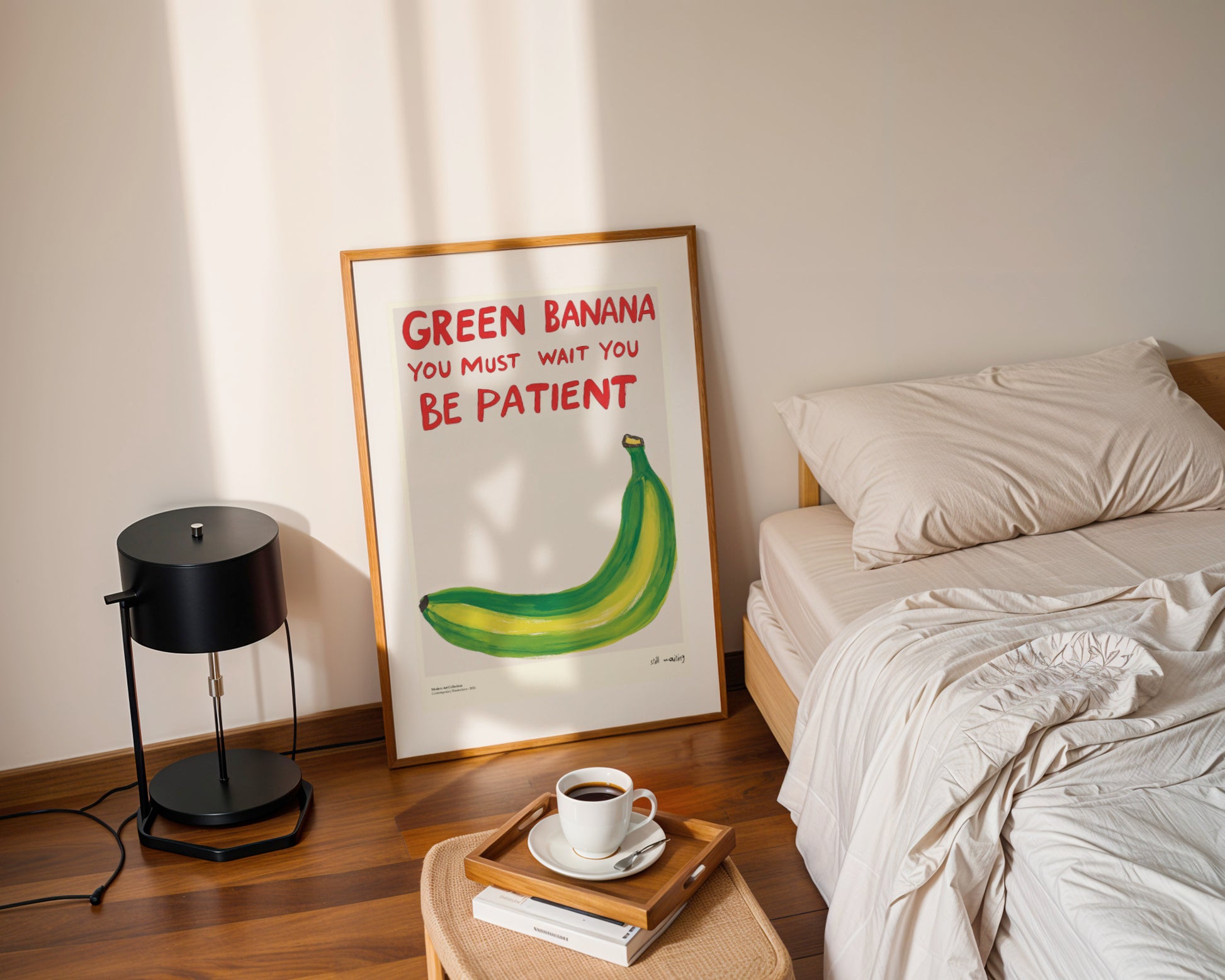 Green Banana Poster – A Stylish Lesson in Patience in Your Home!
