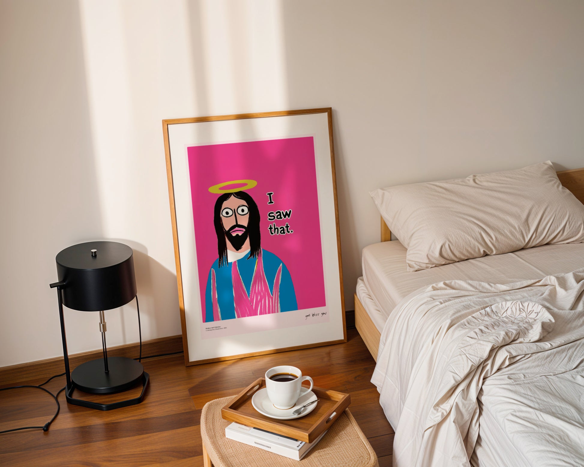 I Saw That poster, Jesus Art, modernism, contemporary art