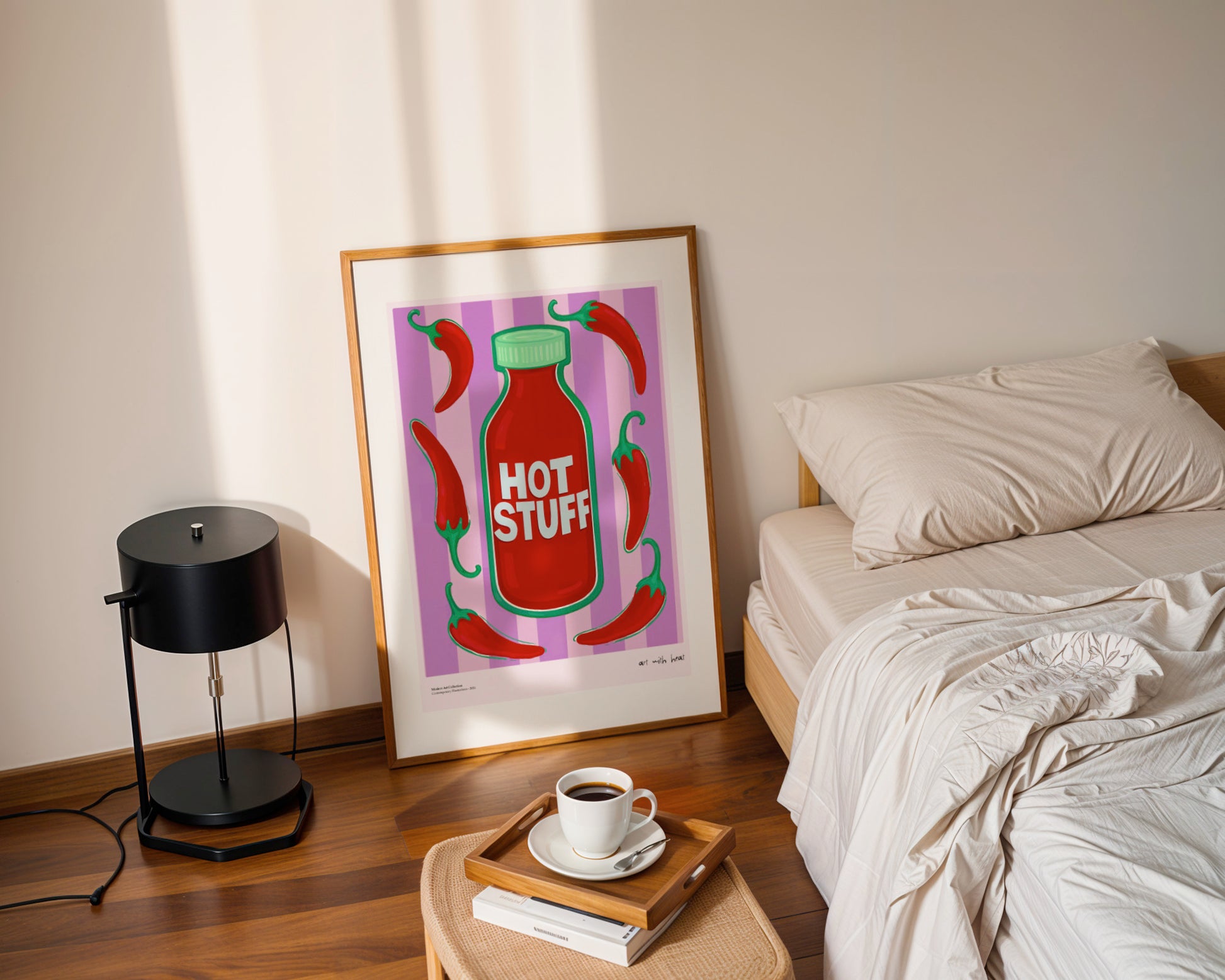 Hot Stuff Poster, Art with Heat, Modernism, Contemporary Art