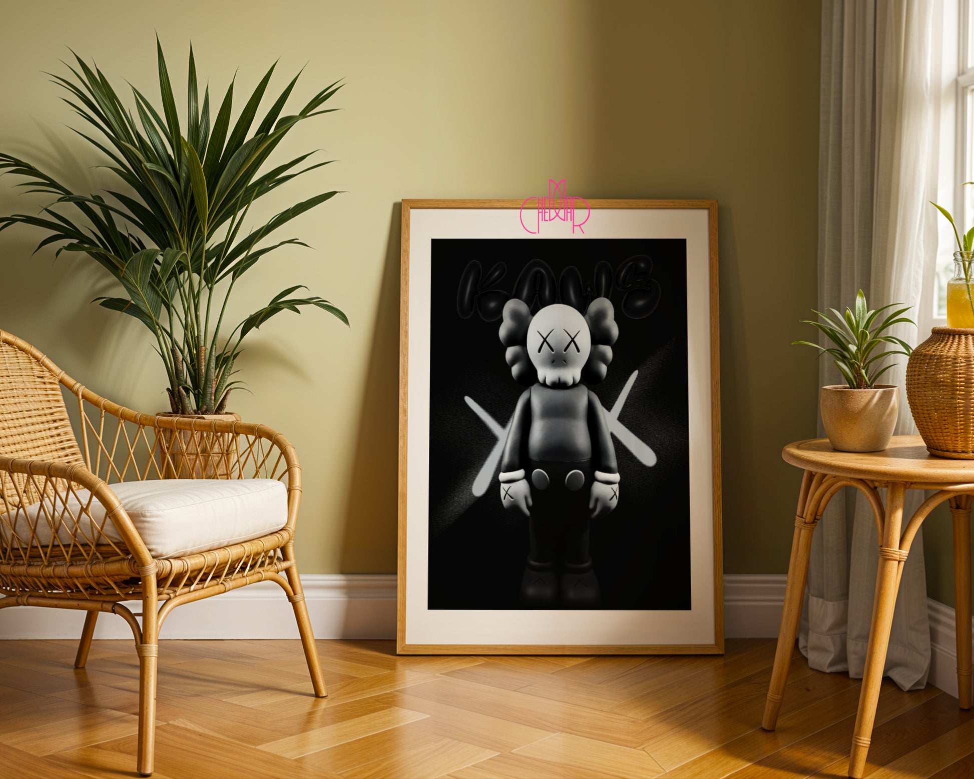 KAWS – Grey Companion: Monochromatic Design Icon