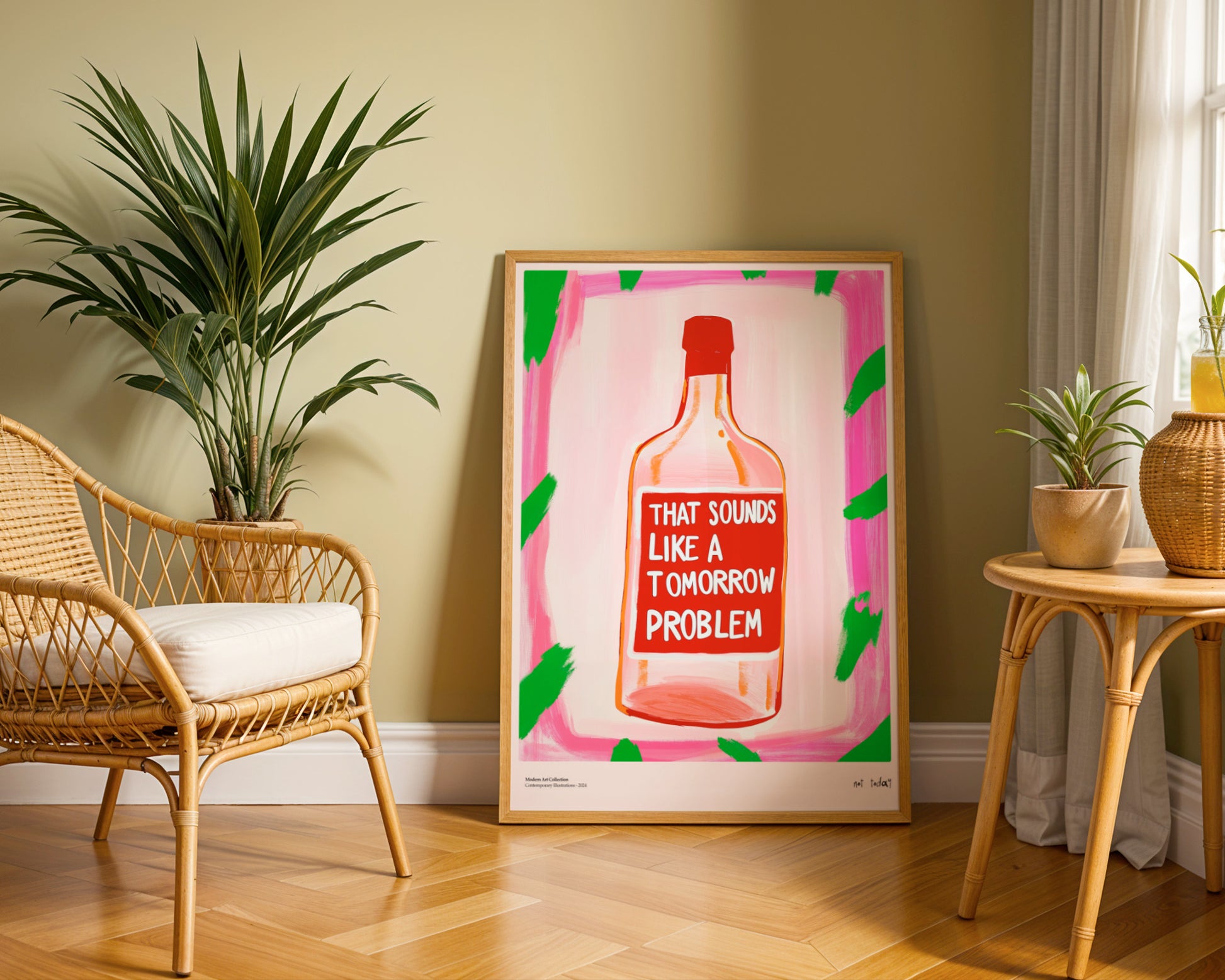 “Tomorrow Problem” Poster – A Manifesto of Relaxation in Your Interior!