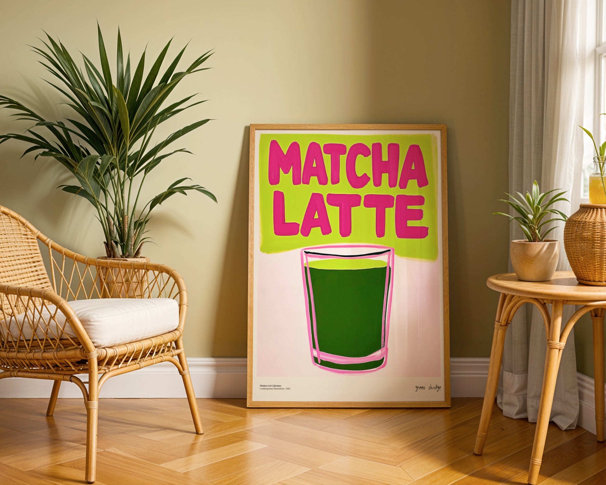“Matcha Latte” Poster – Energy Boost for Your Interior!