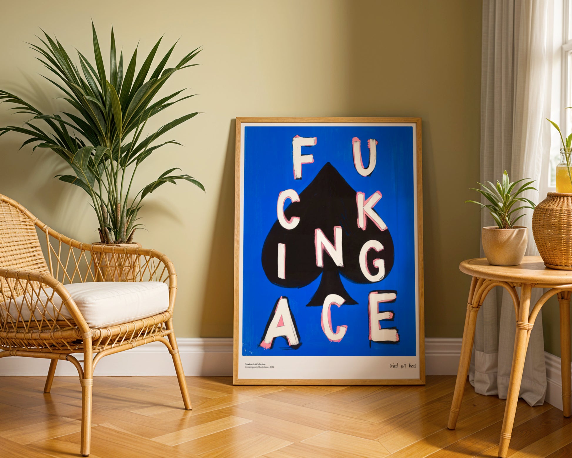 "Fucking Ace" Poster – A Winning Accent in Your Interior!