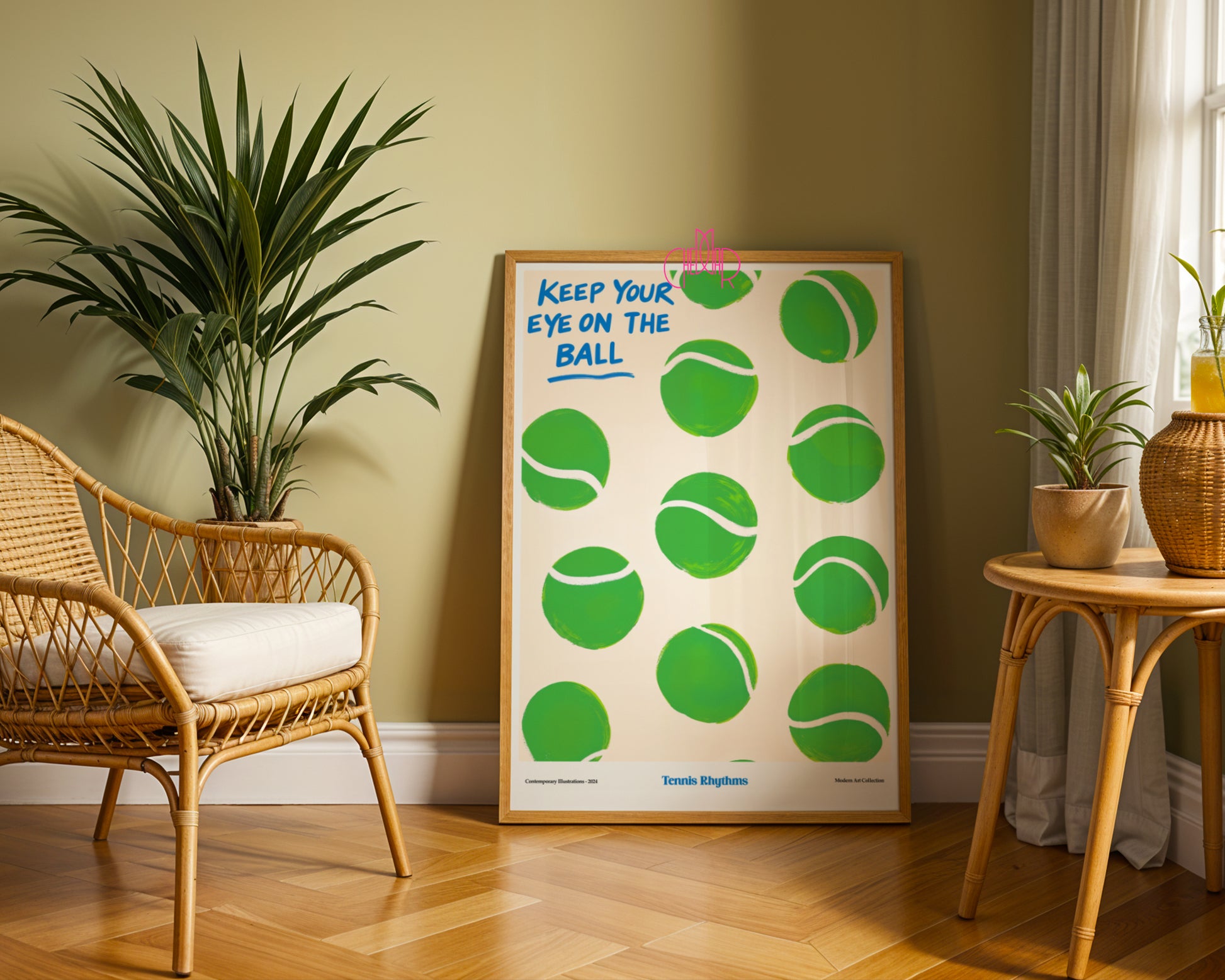 Keep Your Eye on the Ball poster, modernism, contemporary art