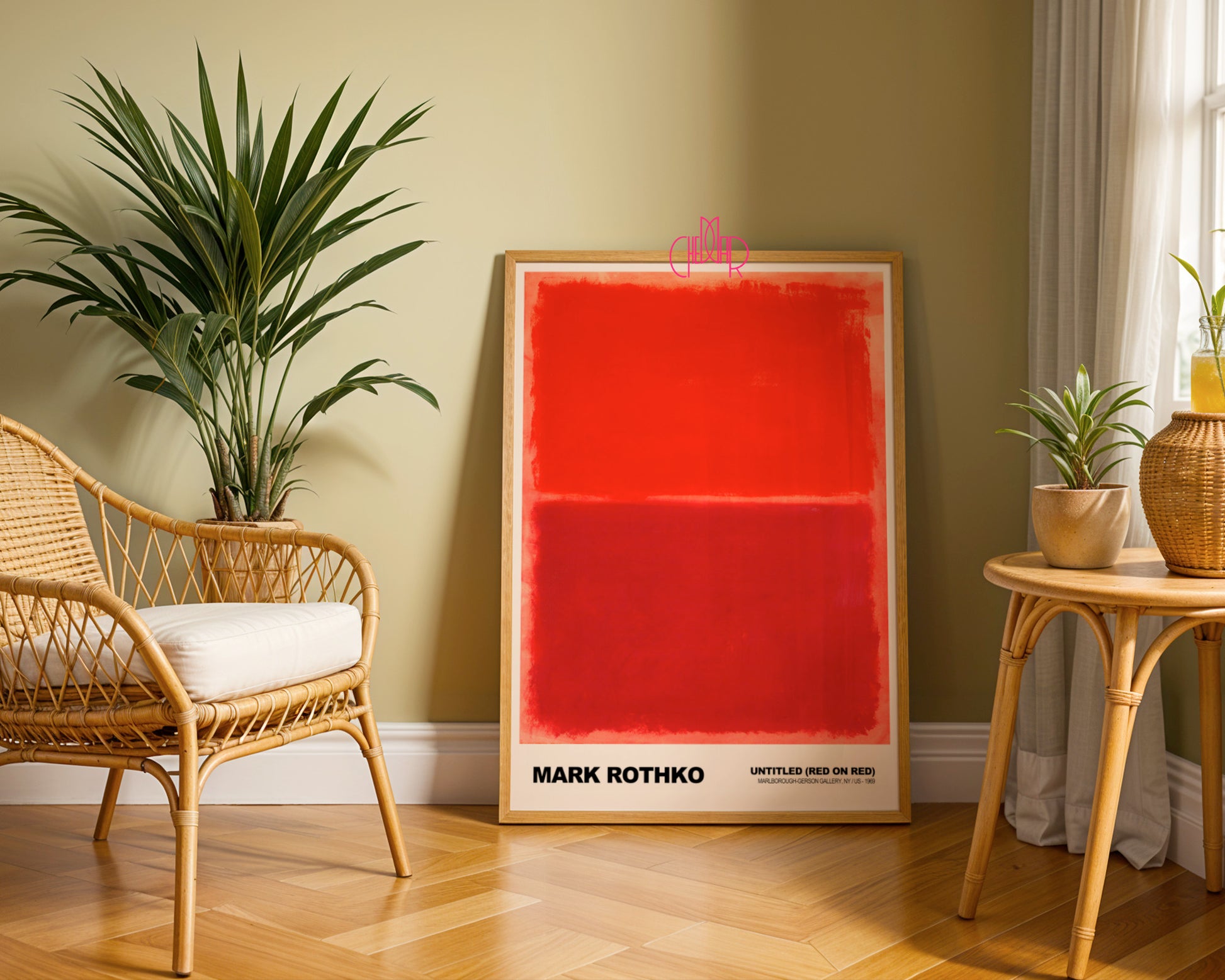 Płonąca Abstrakcja: Crimson Resonance – Mark Rothko, Untitled (Red on Red)