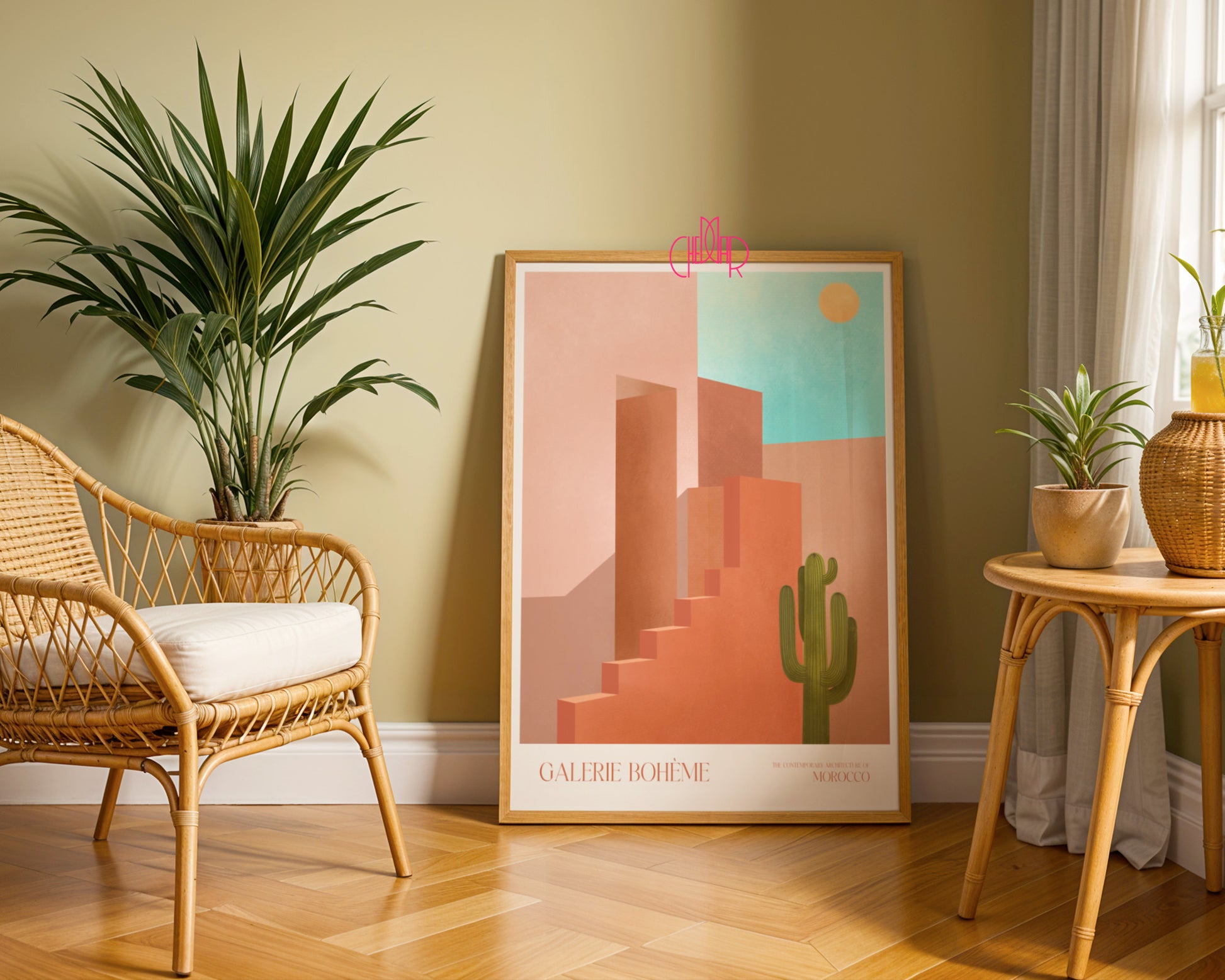 Plakat Morocco Shadows, Galerie Bohème, Contemporary Art, Minimalizm