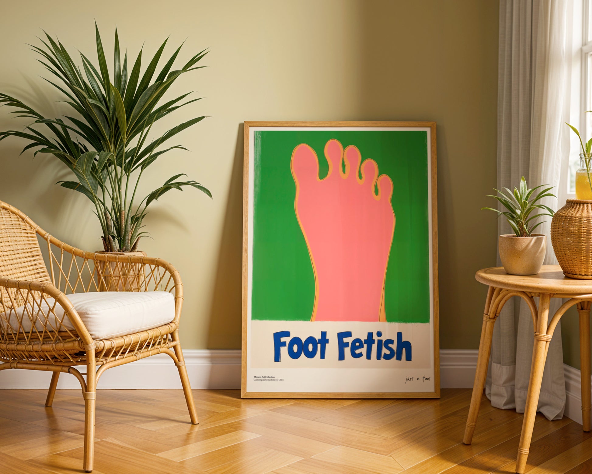 "Foot Fetish" Poster – A Bold Accent for Curio Collectors!