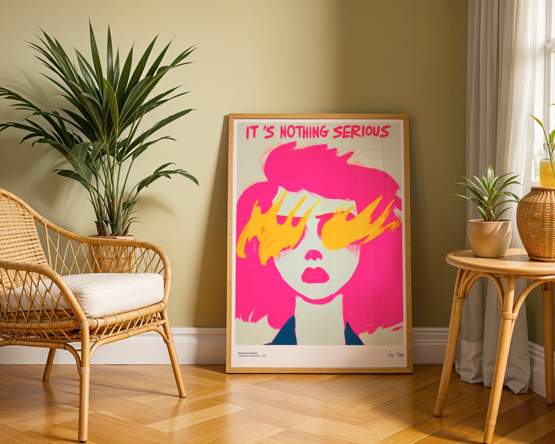 It’s Nothing Serious, I’m Fine poster, modernism, contemporary art