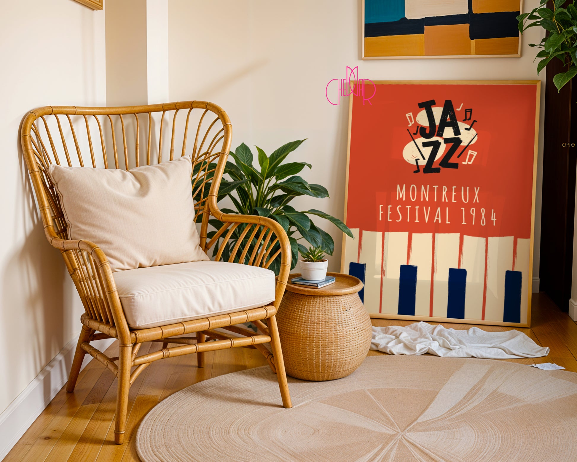 Music poster from the All That Jazz series, Montreux 1984