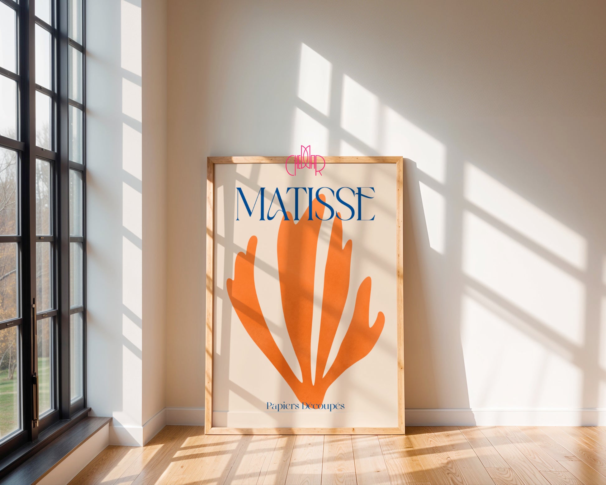 Sunny Abstraction: Orange Bloom – Henri Matisse, Papiers Découpés
