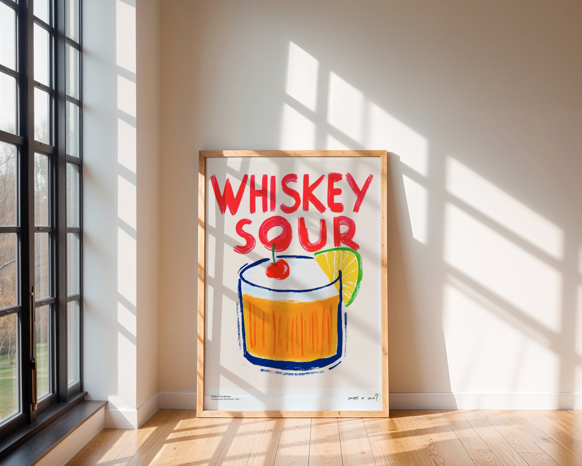 “Whiskey Sour” poster – A classic with a fun twist!
