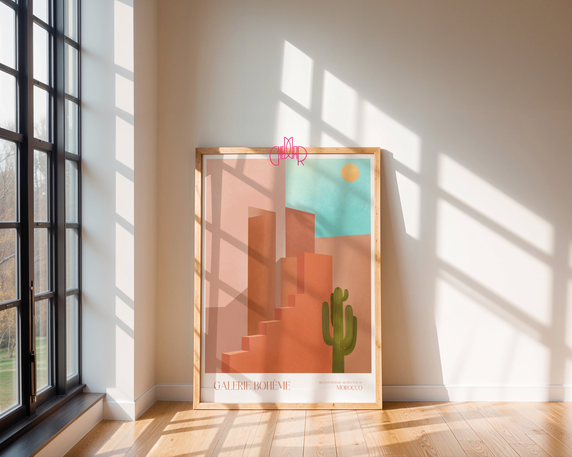 Plakat Morocco Shadows, Galerie Bohème, Contemporary Art, Minimalizm