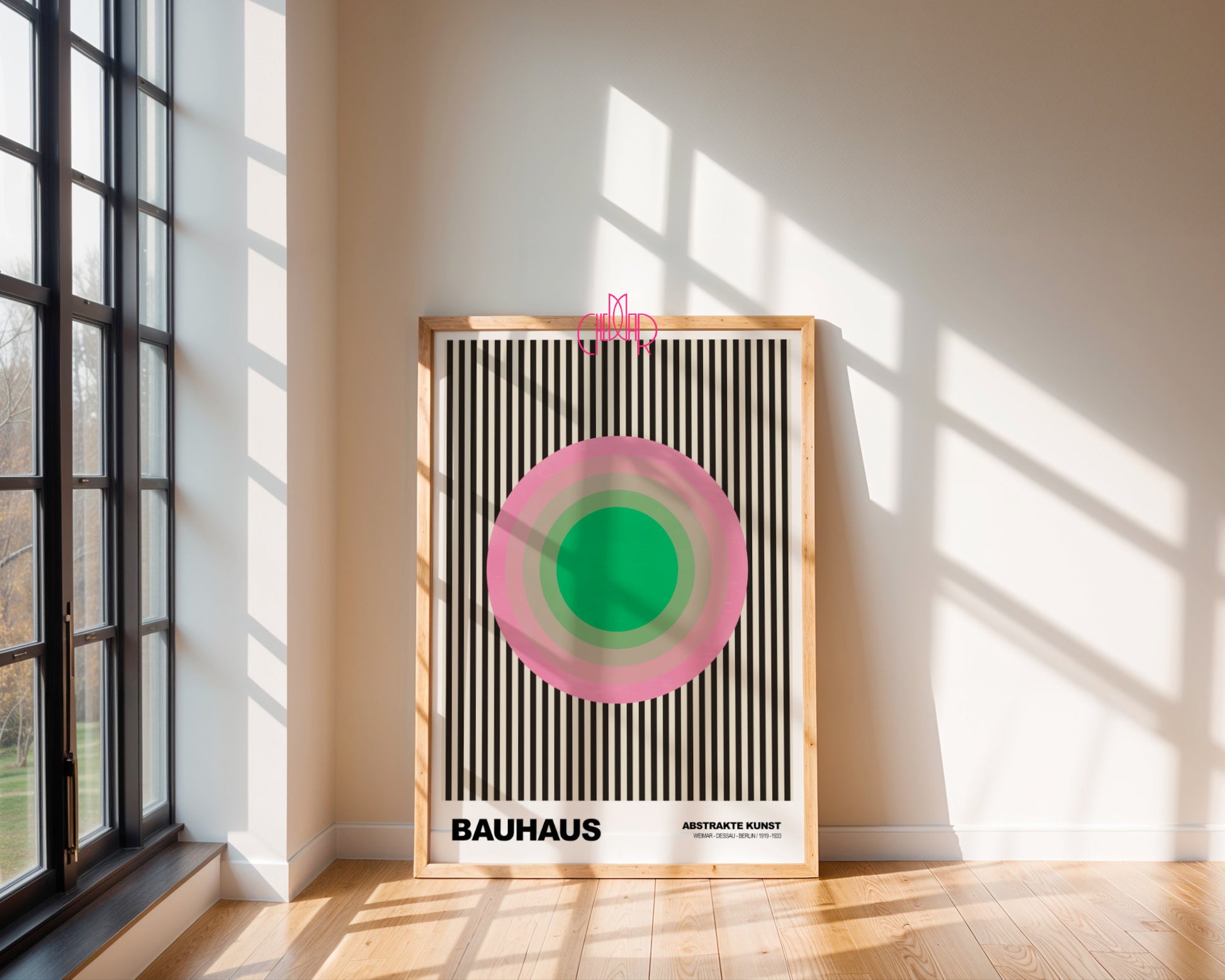 Spektrum Formy: Geometric Unity – Bauhaus, Abstract Composition