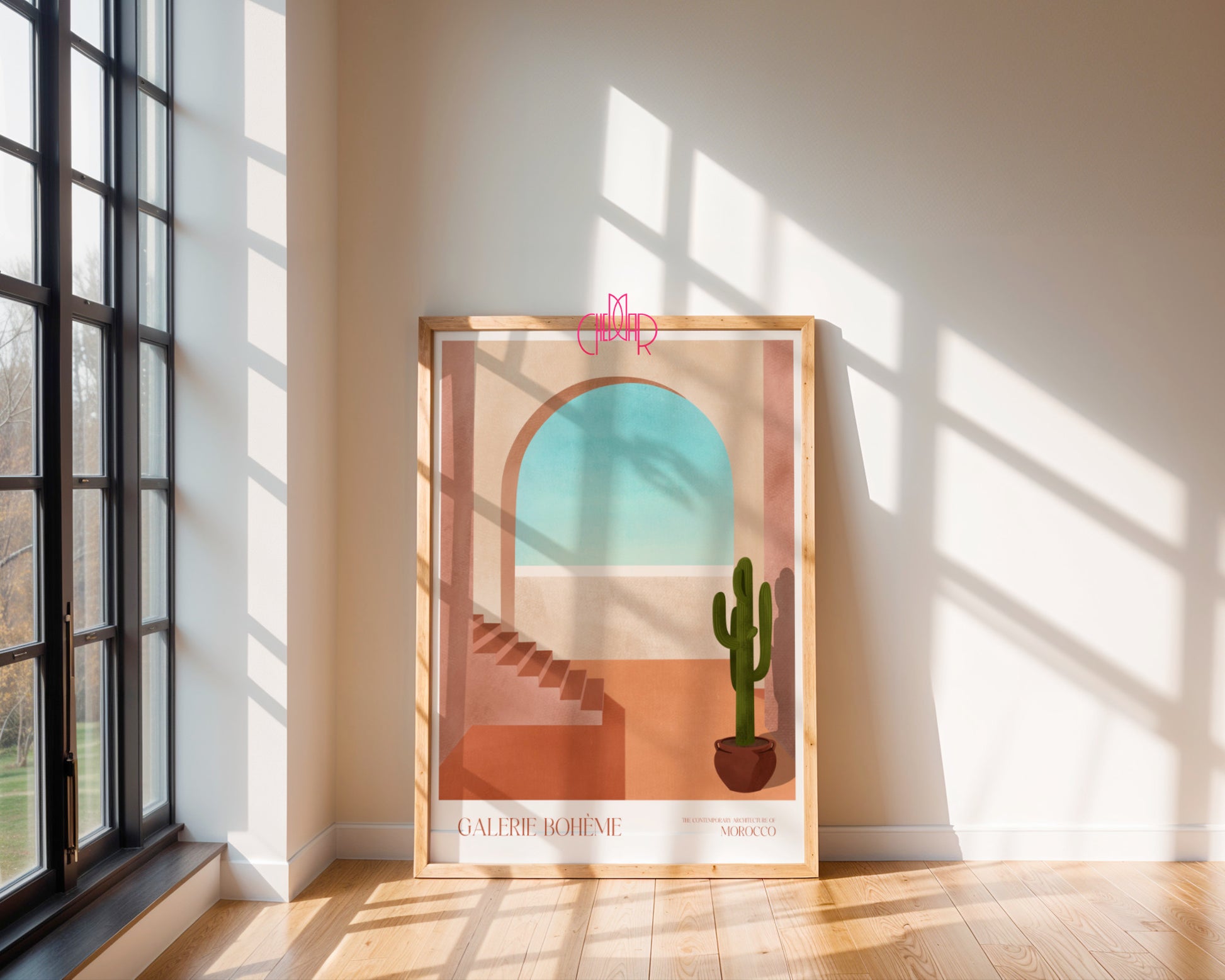 Plakat Maroko, Minimalizm Architektoniczny, Contemporary Art