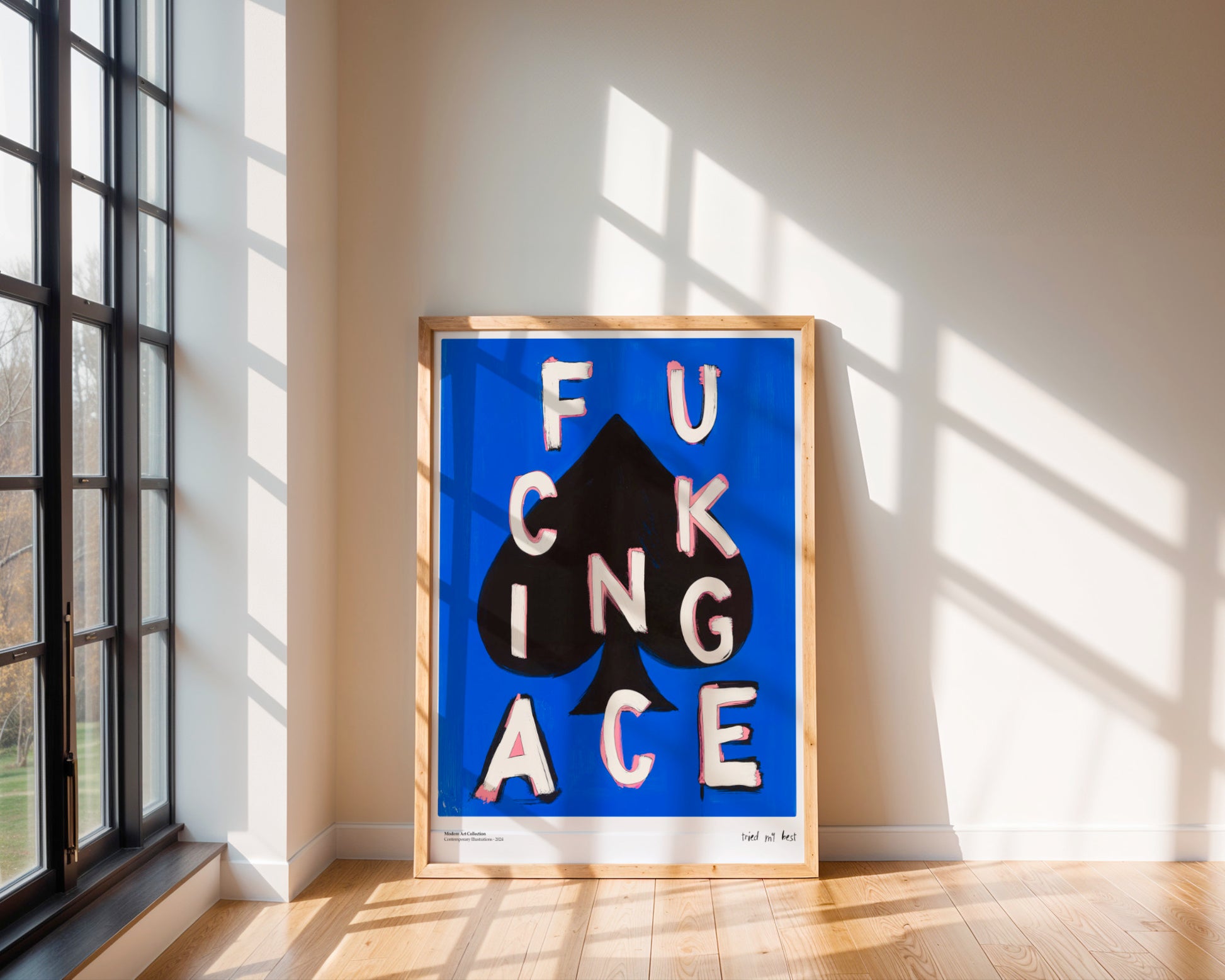 "Fucking Ace" Poster – A Winning Accent in Your Interior!