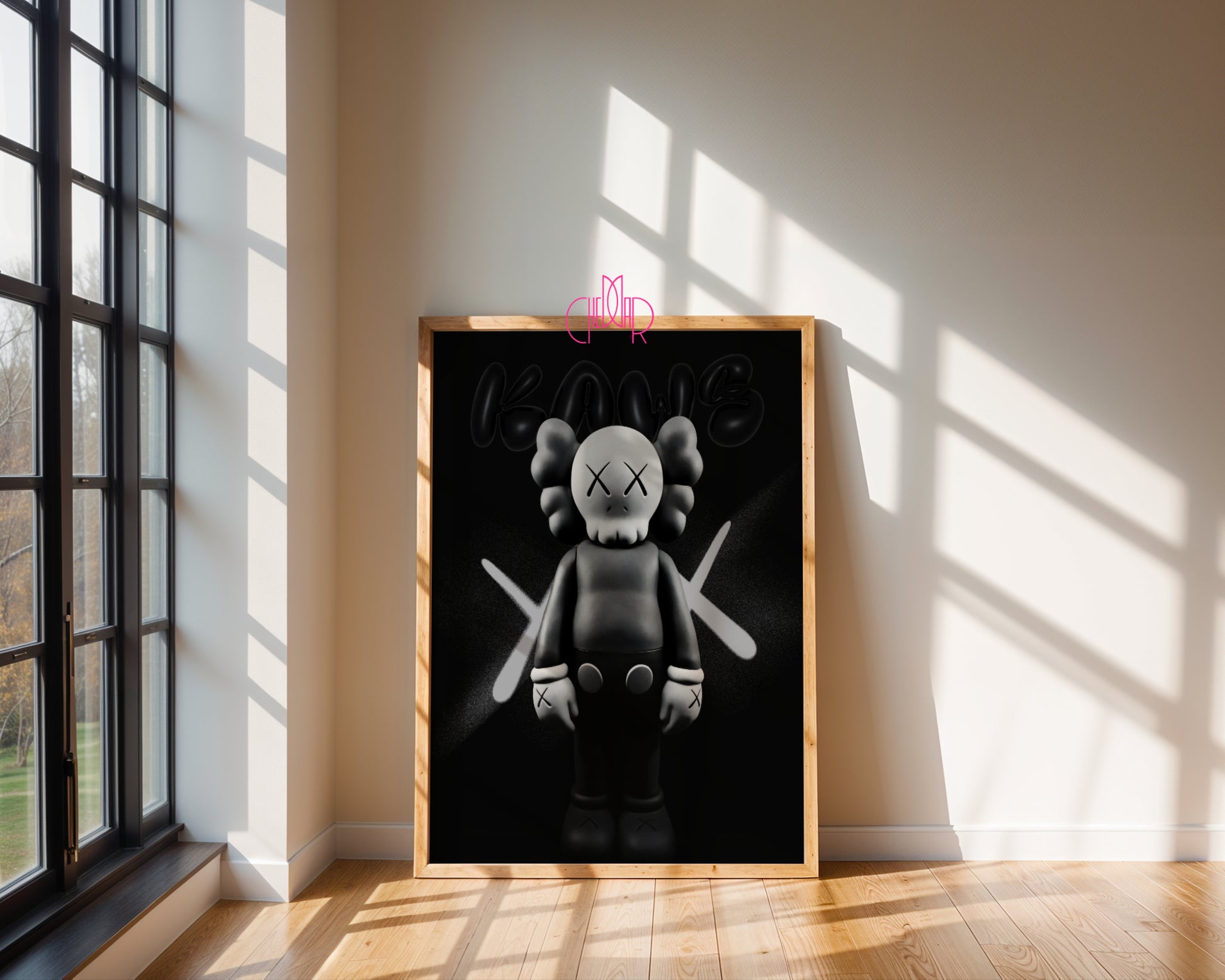 KAWS – Grey Companion: Monochromatic Design Icon