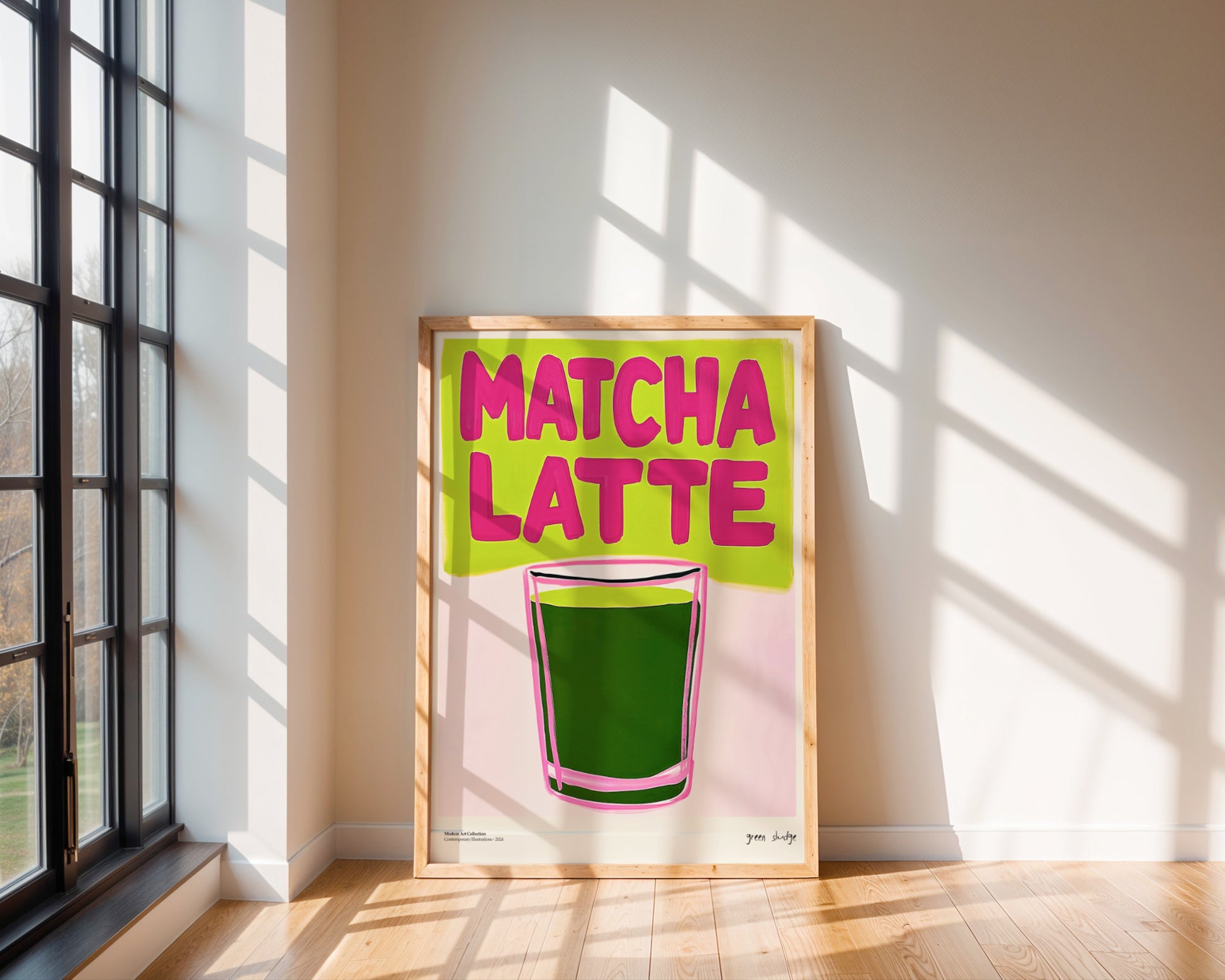 “Matcha Latte” Poster – Energy Boost for Your Interior!