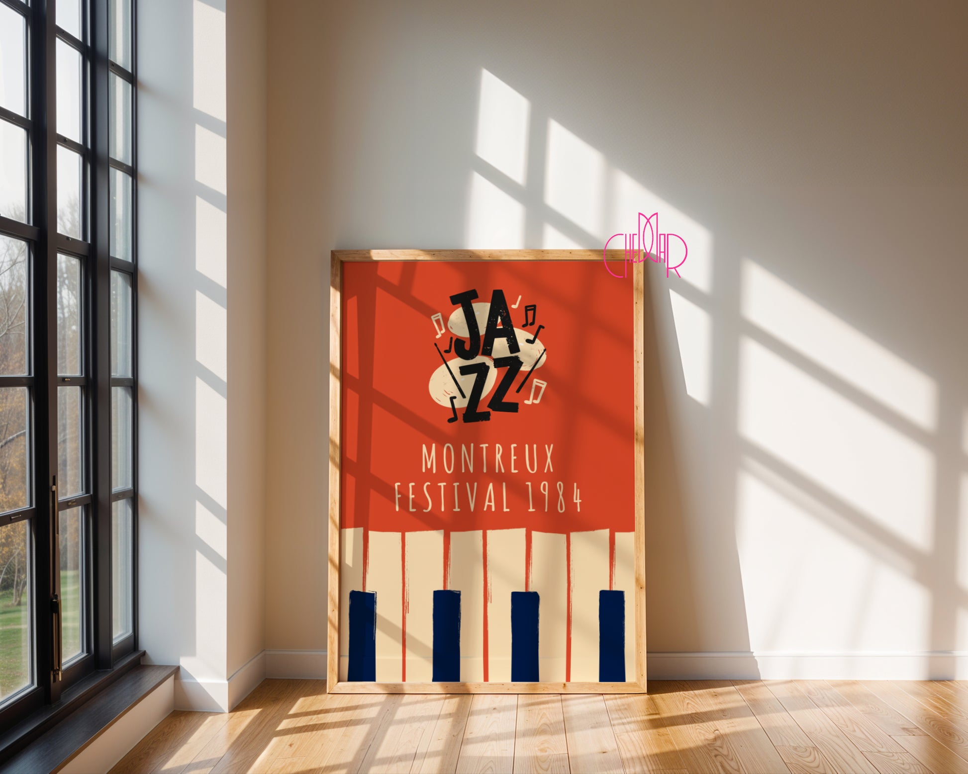 Music poster from the All That Jazz series, Montreux 1984