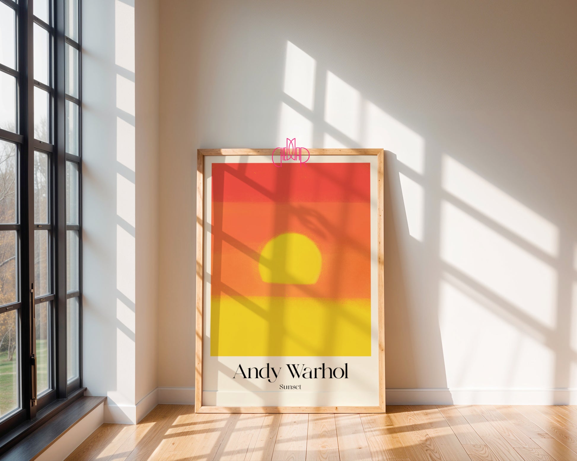 Słoneczna Ikona: Golden Hour – Andy Warhol, Pop Art Sunset