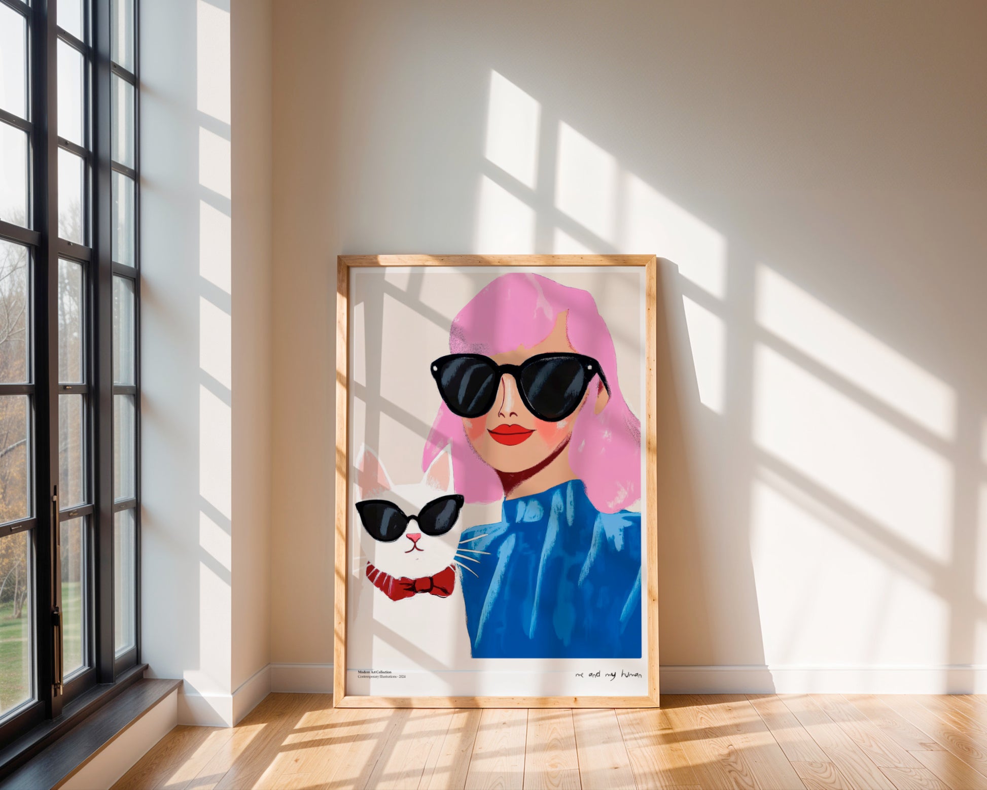 “Me and My Human” Poster – A stylish duo that will steal your heart!