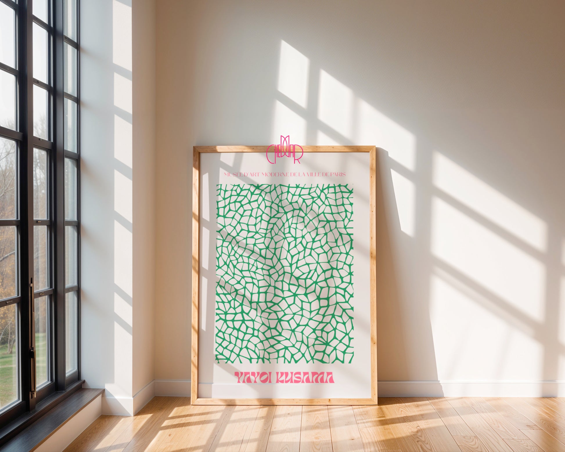 Plakat Yayoi Kusama, Green Infinity Nets, Contemporary Art Museum