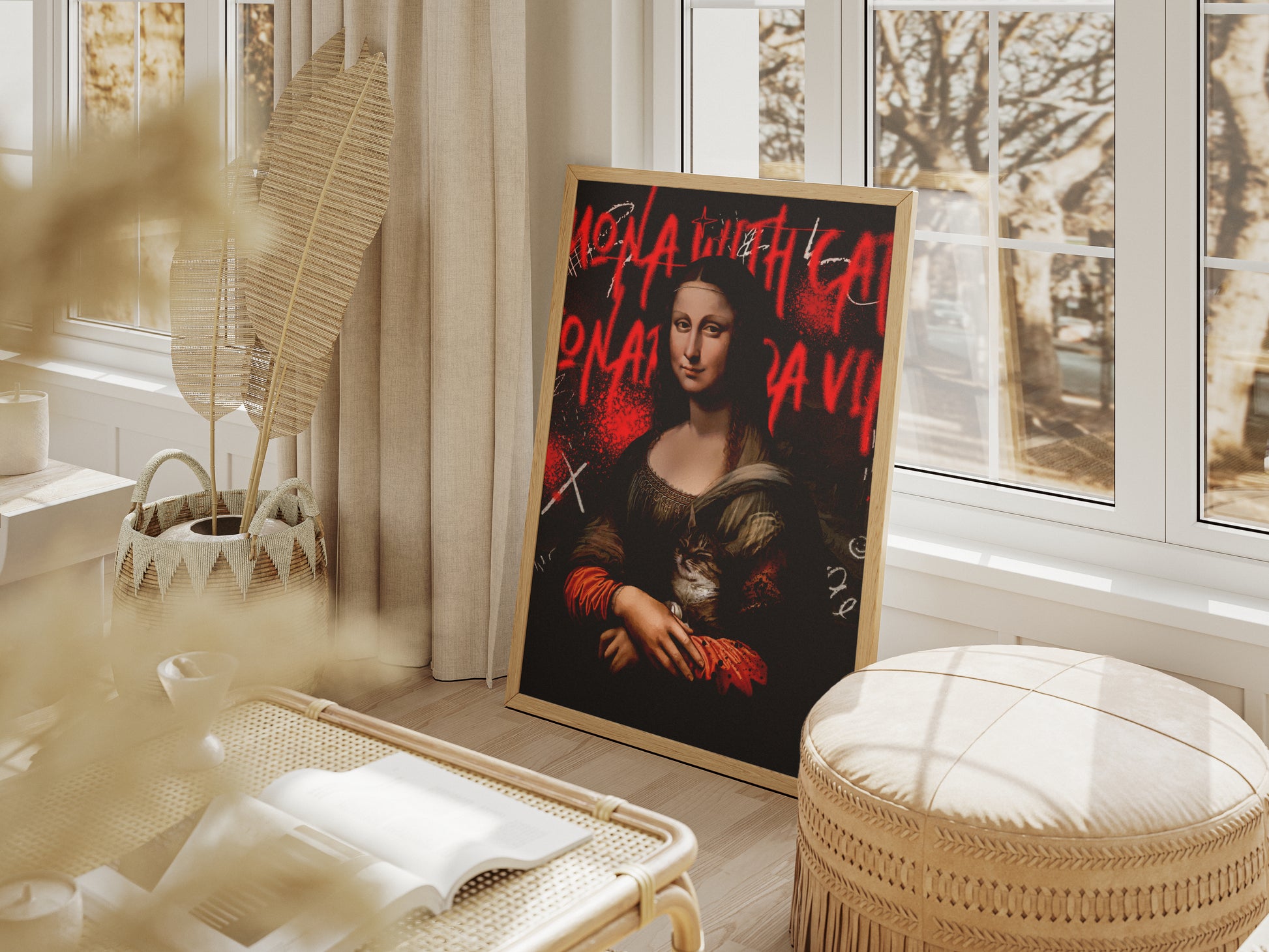 Avant-Garde Poster "Mona Lisa", contemporary art, avant-garde art