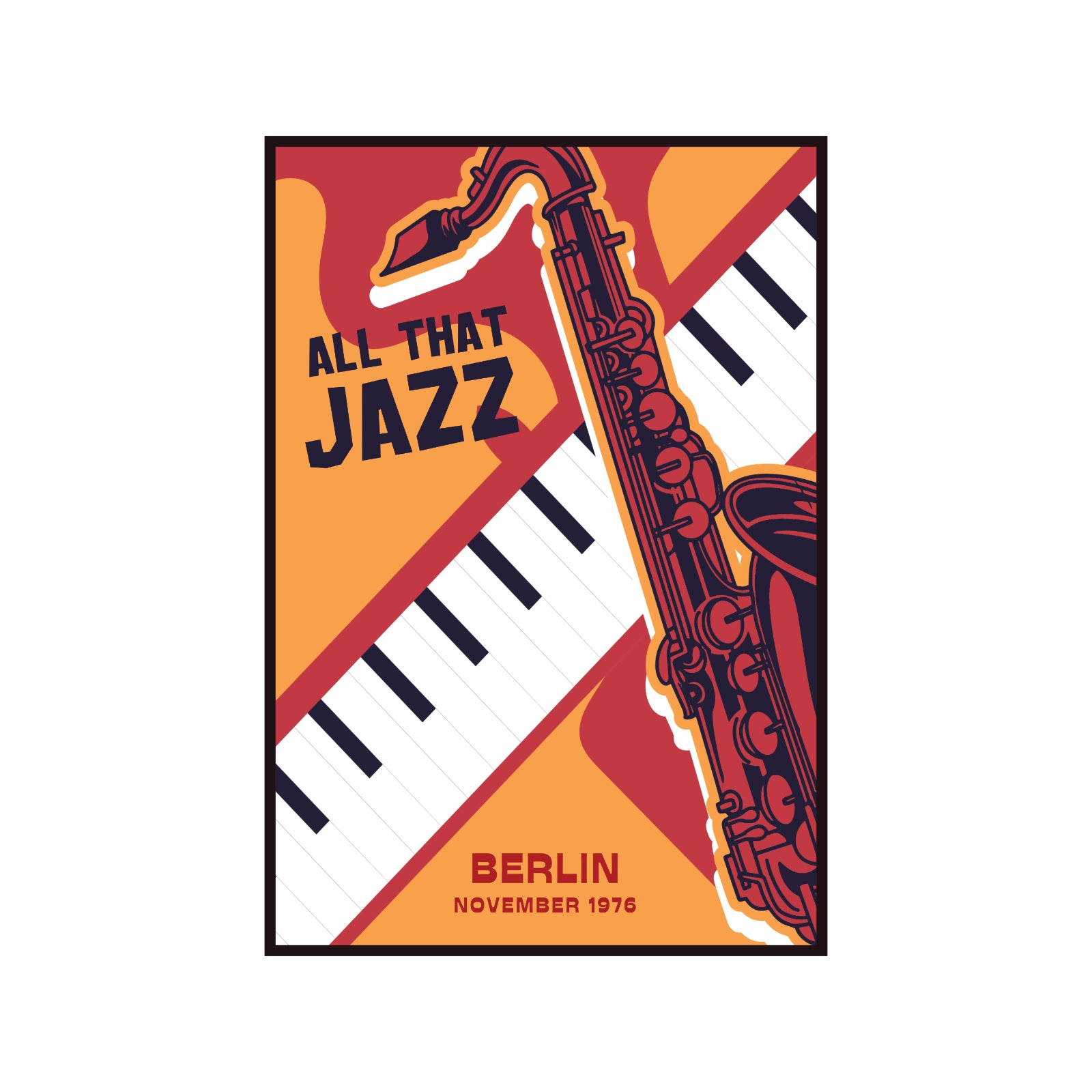 Music poster from the All That Jazz series, Berlin 1976