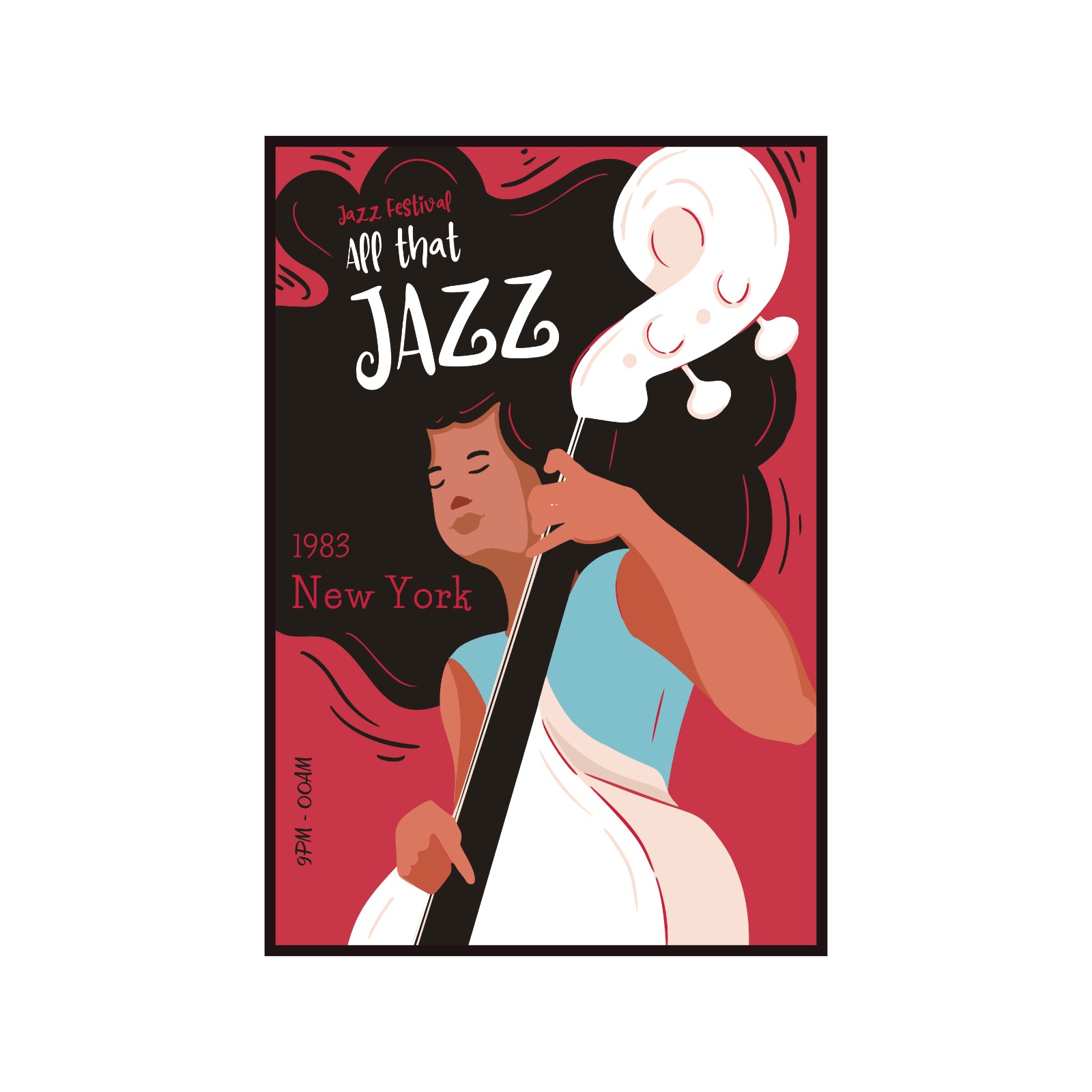 All That Jazz Music Poster, New York Jazz Festival 1983