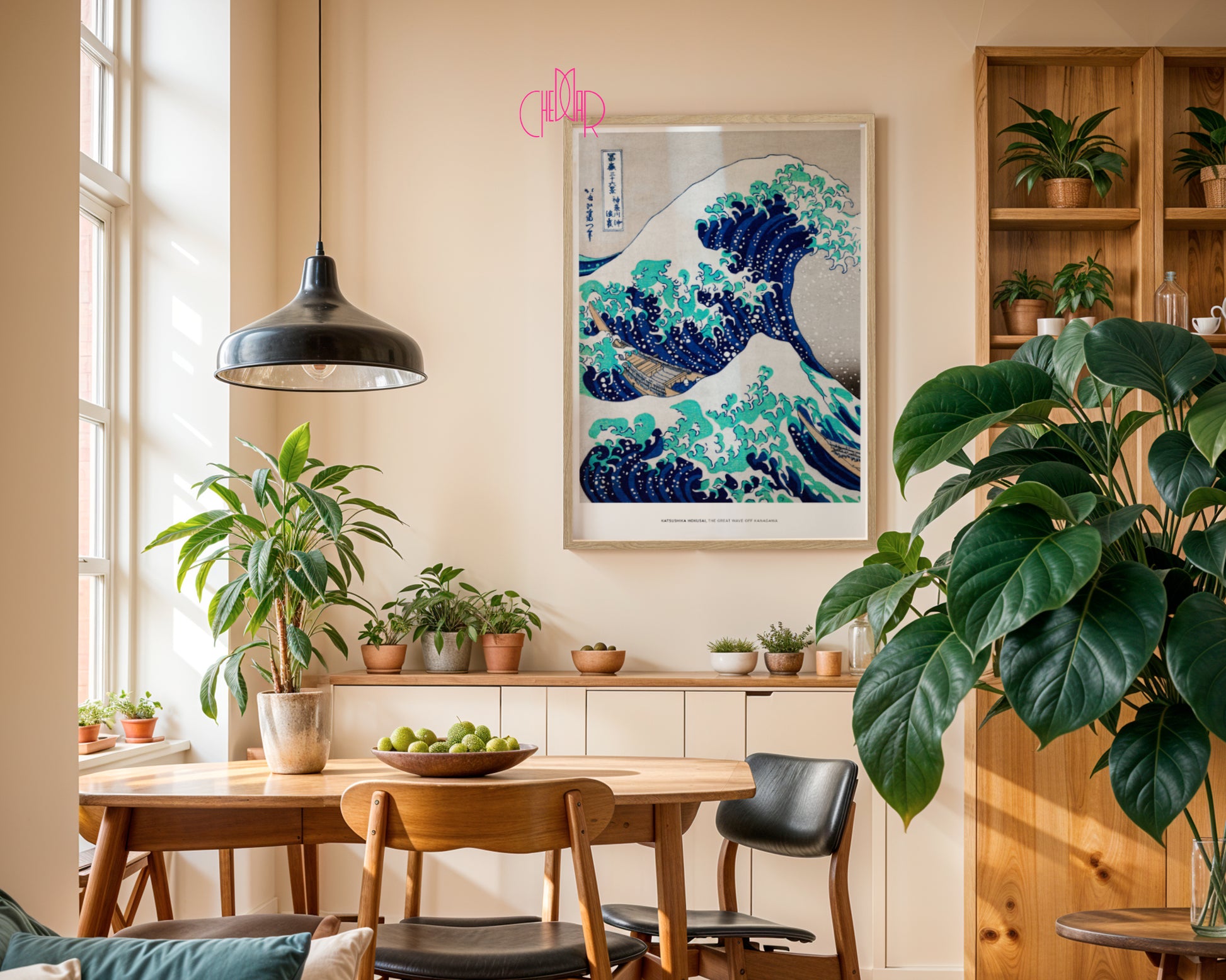 Natural Wood Color Frame – Warmth and Style