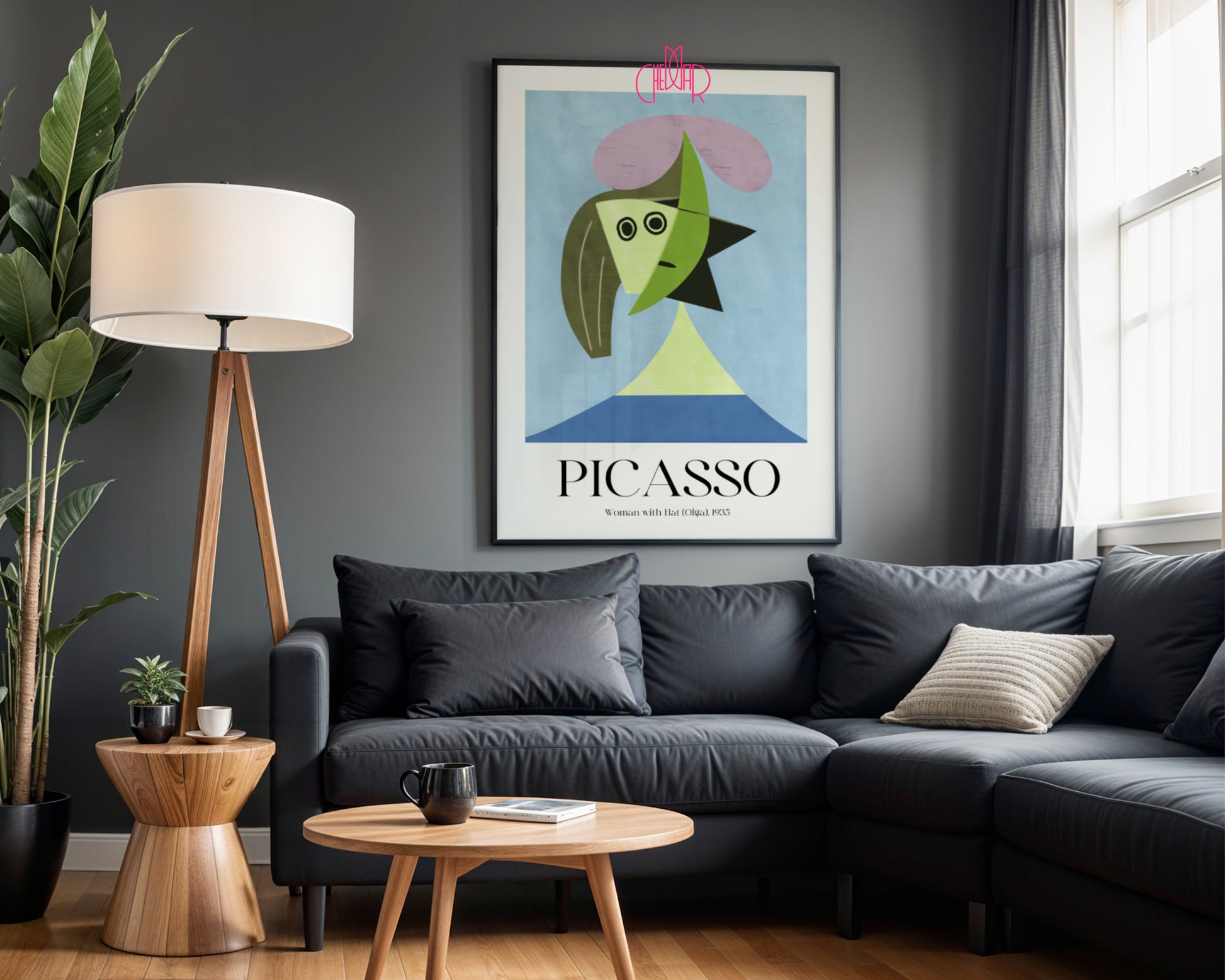 Picasso – Woman with Hat (Olga) 1935 | Surrealist Gallery Poster Geometric abstraction and the melancholy of the muse