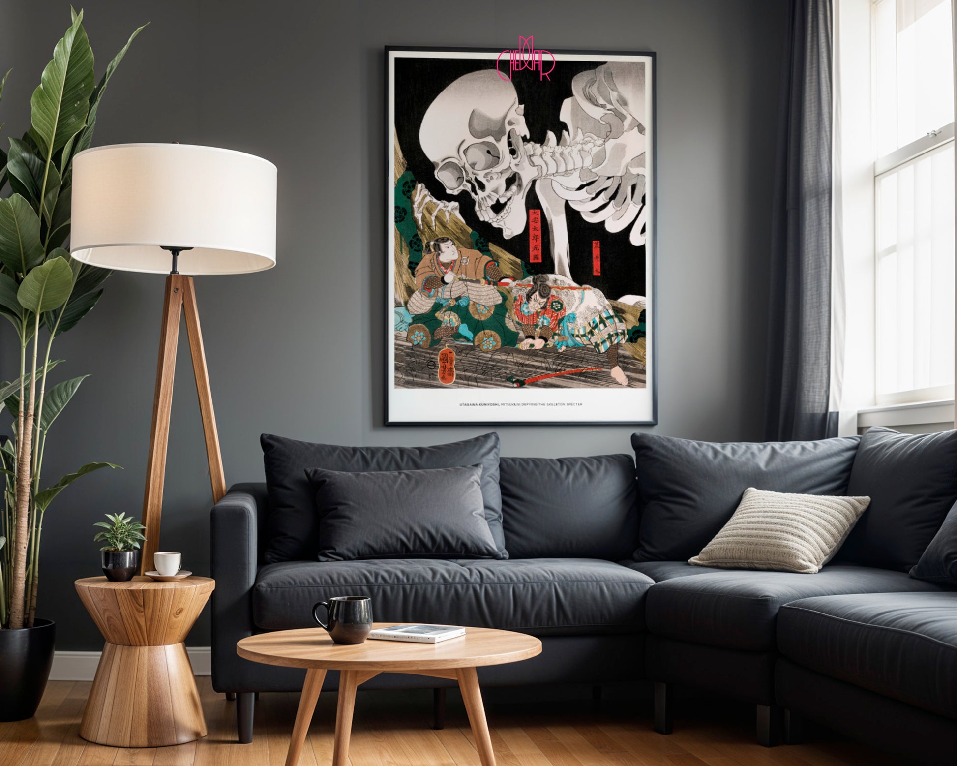 Japanese Ukiyo-e Woodblock Print – Takiyasha and the Skeleton (Utagawa Kuniyoshi)