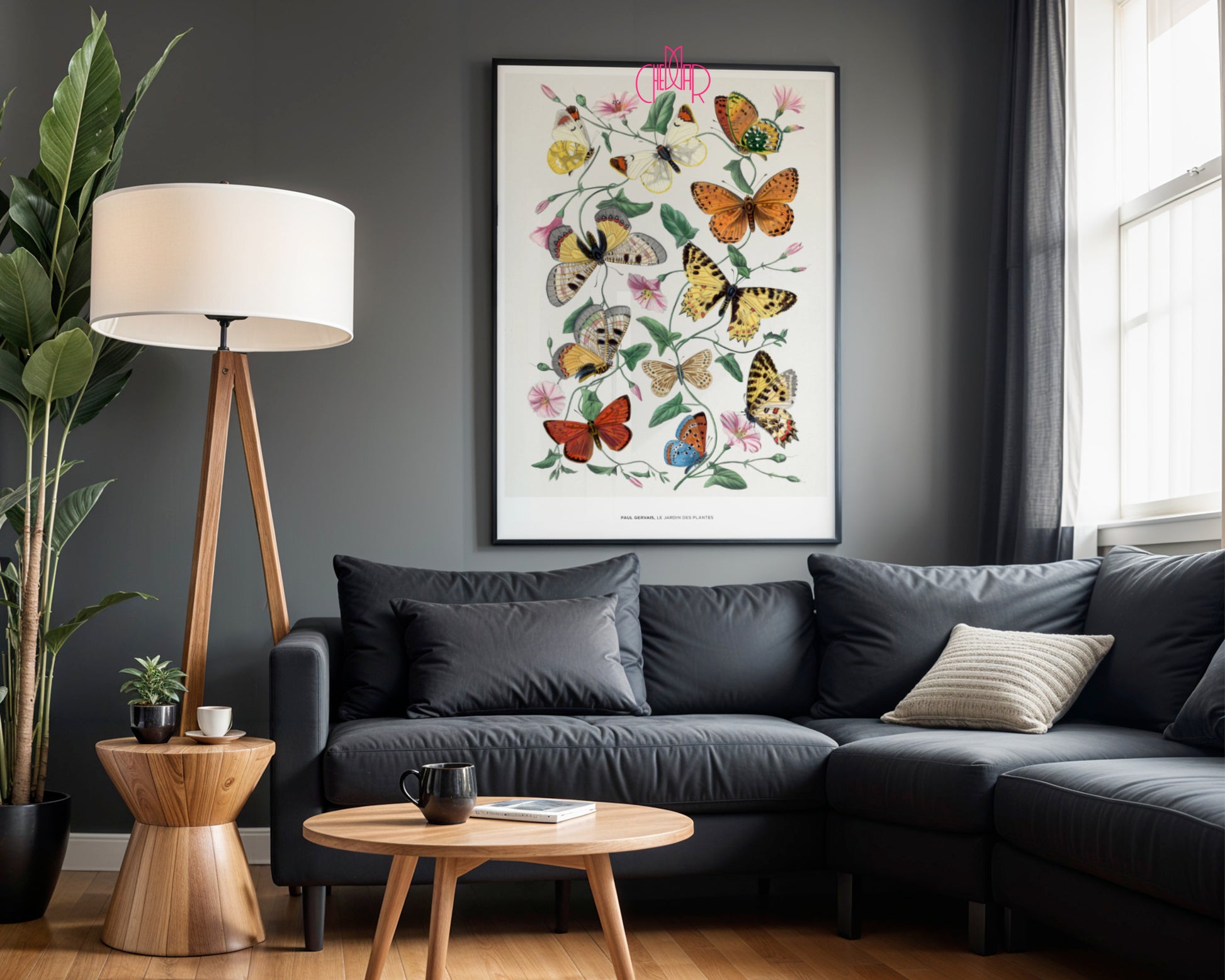 Butterfly Garden Guide - Nature Poster by Paul Gervais