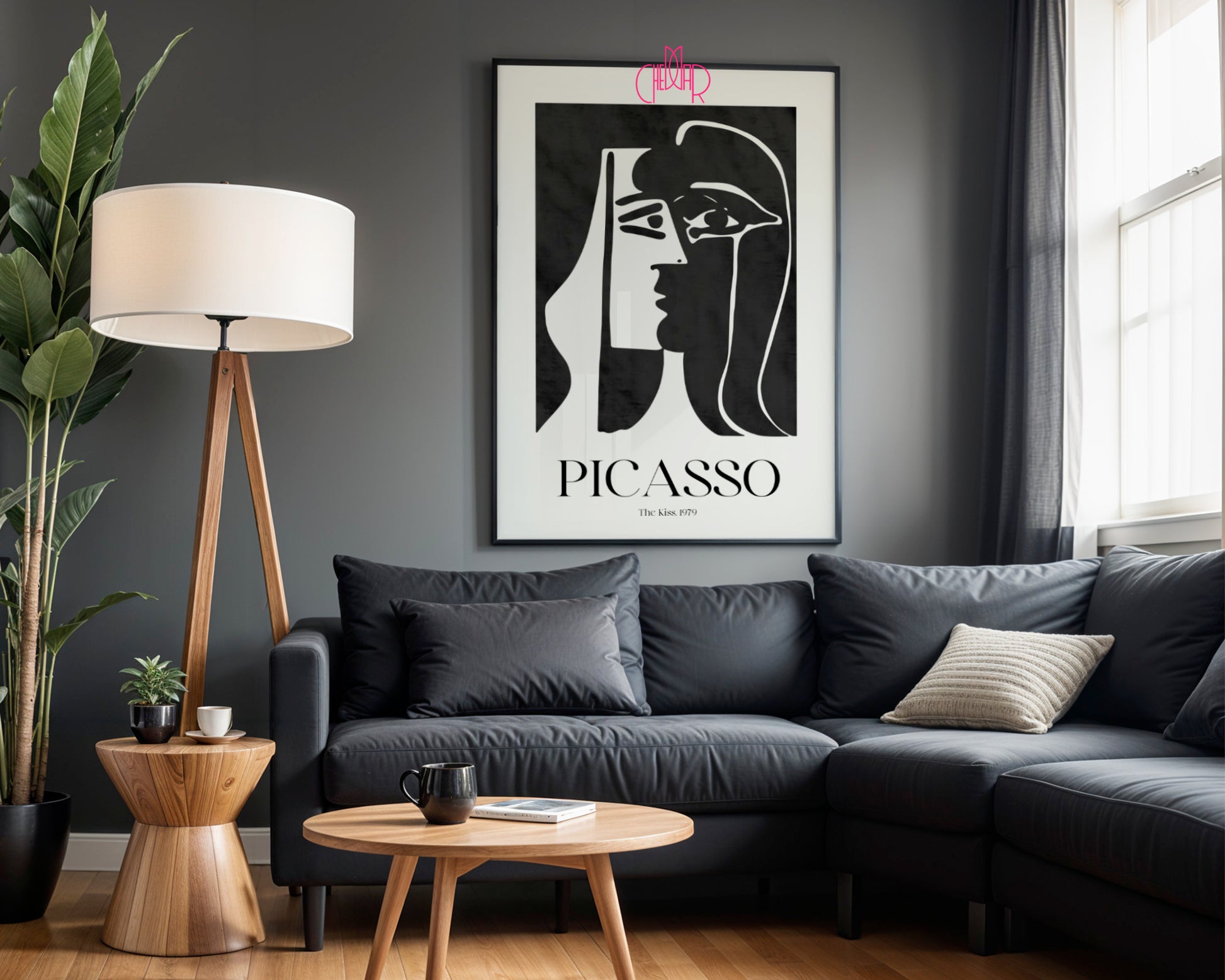 Picasso – The Kiss 1979 | Monochrome Gallery Poster