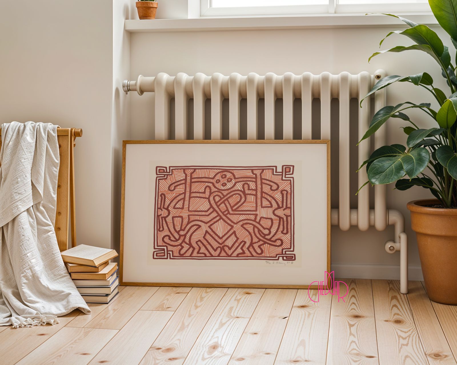 Keith Haring poster - labyrinth, pop art, contemporary art