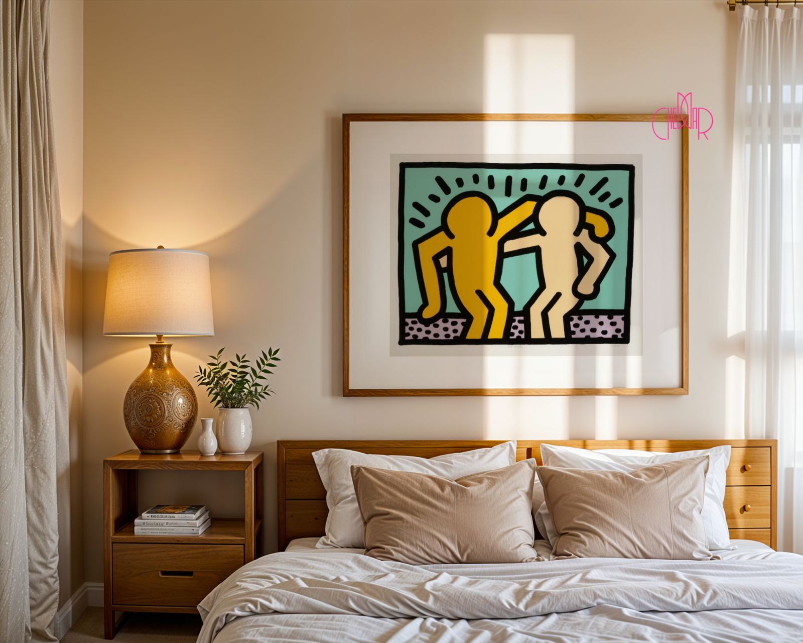 Keith Haring- Best Buddies poster, limited edition, pop art