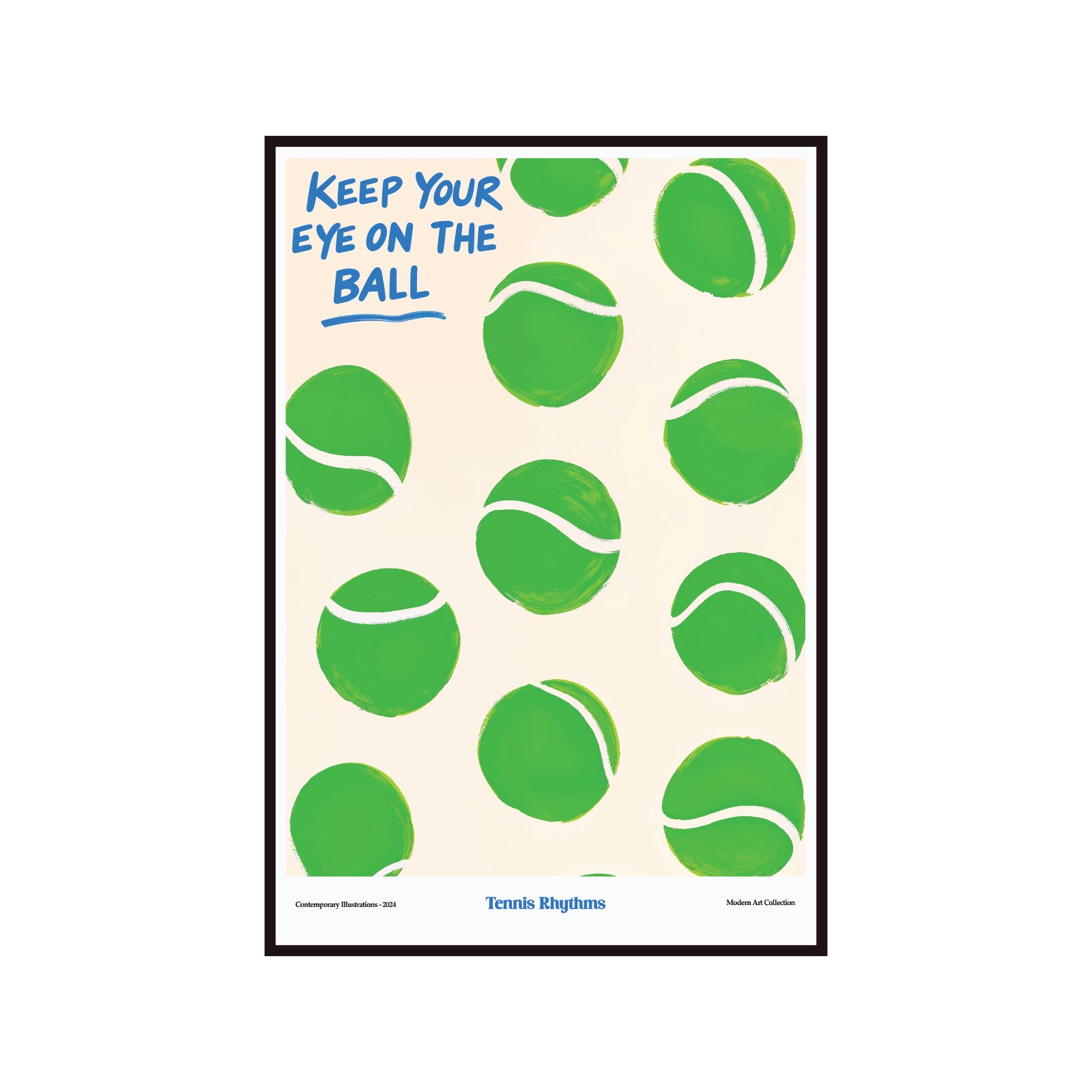 Keep Your Eye on the Ball poster, modernism, contemporary art