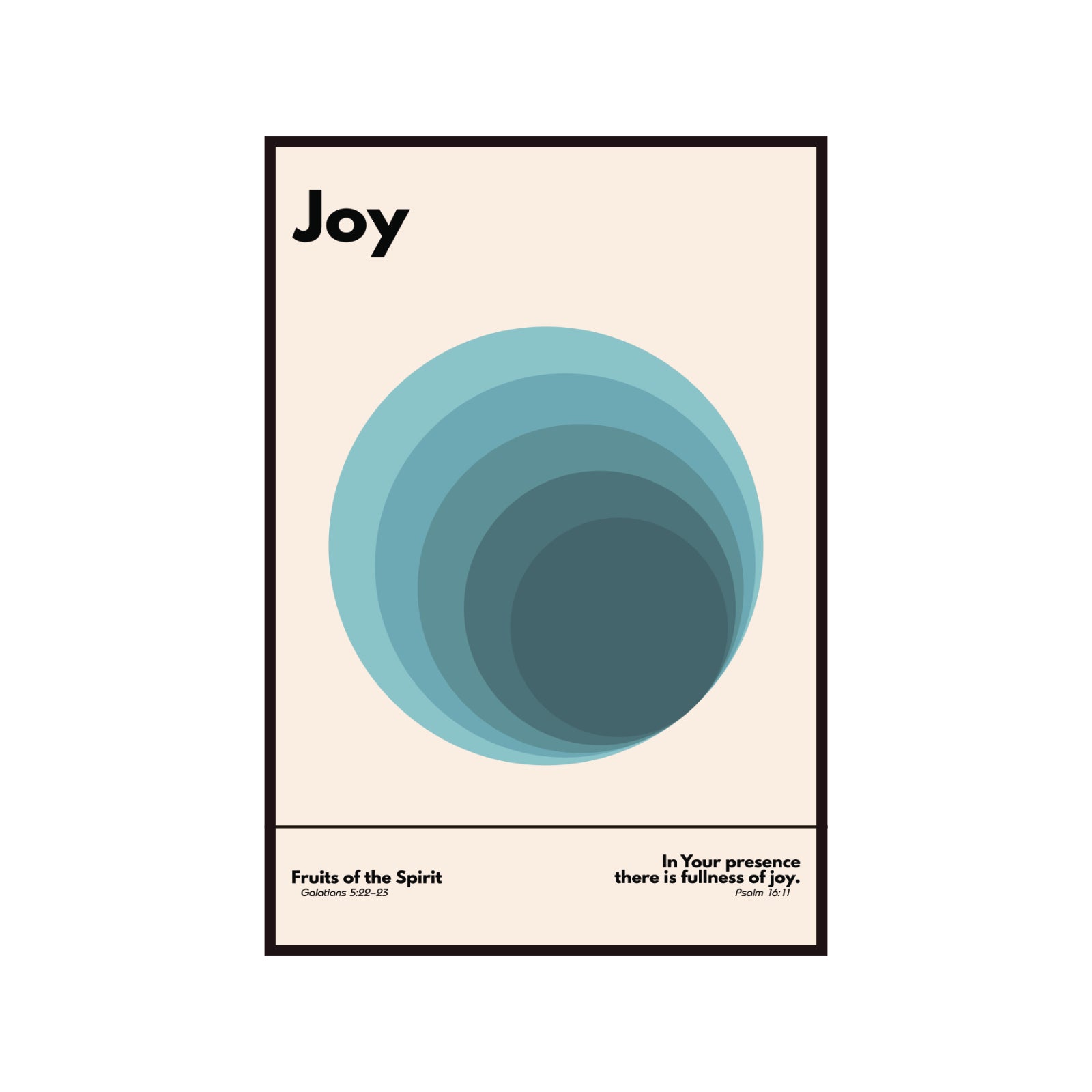 Bauhaus poster, Gift of the Holy Spirit - joy
