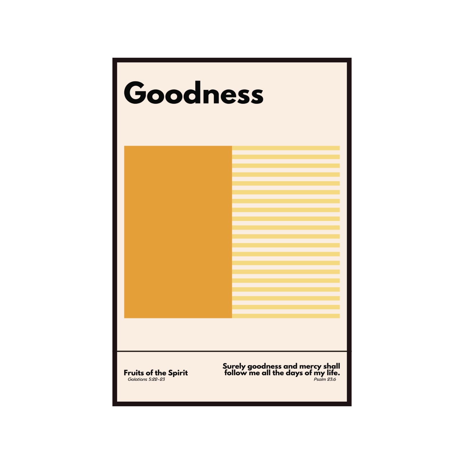 Bauhaus poster, Gifts of the Holy Spirit - goodness
