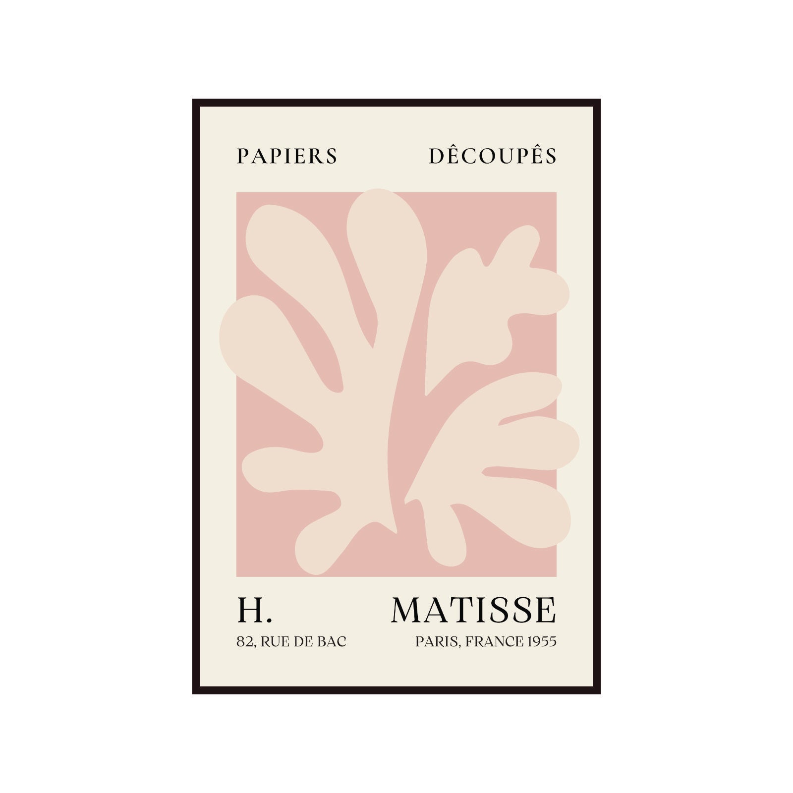 Bauhaus poster red "Eyes of the Prophet" on a navy blue background, modernism